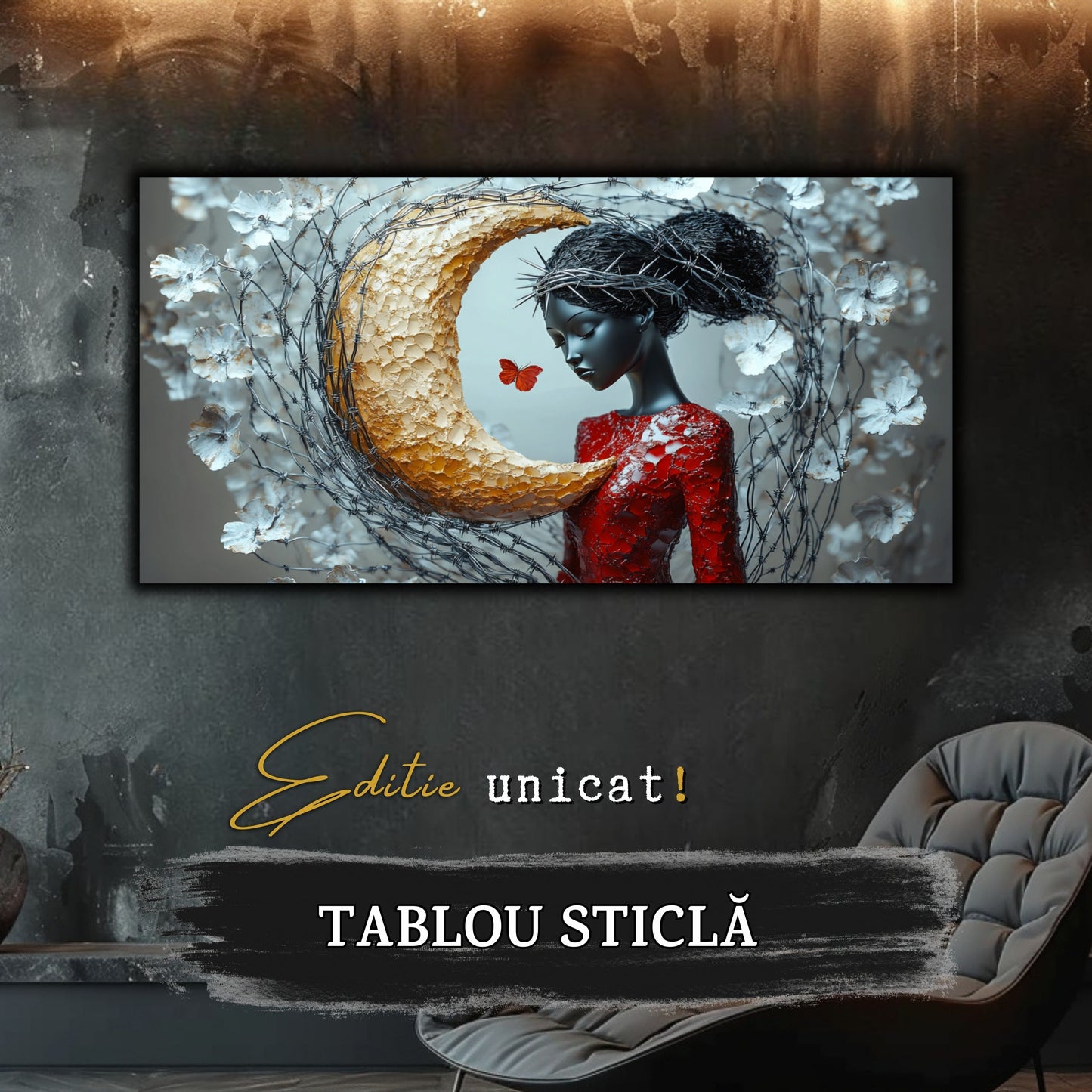 Thorned Beauty - Tablou Sticla Securizata - no07