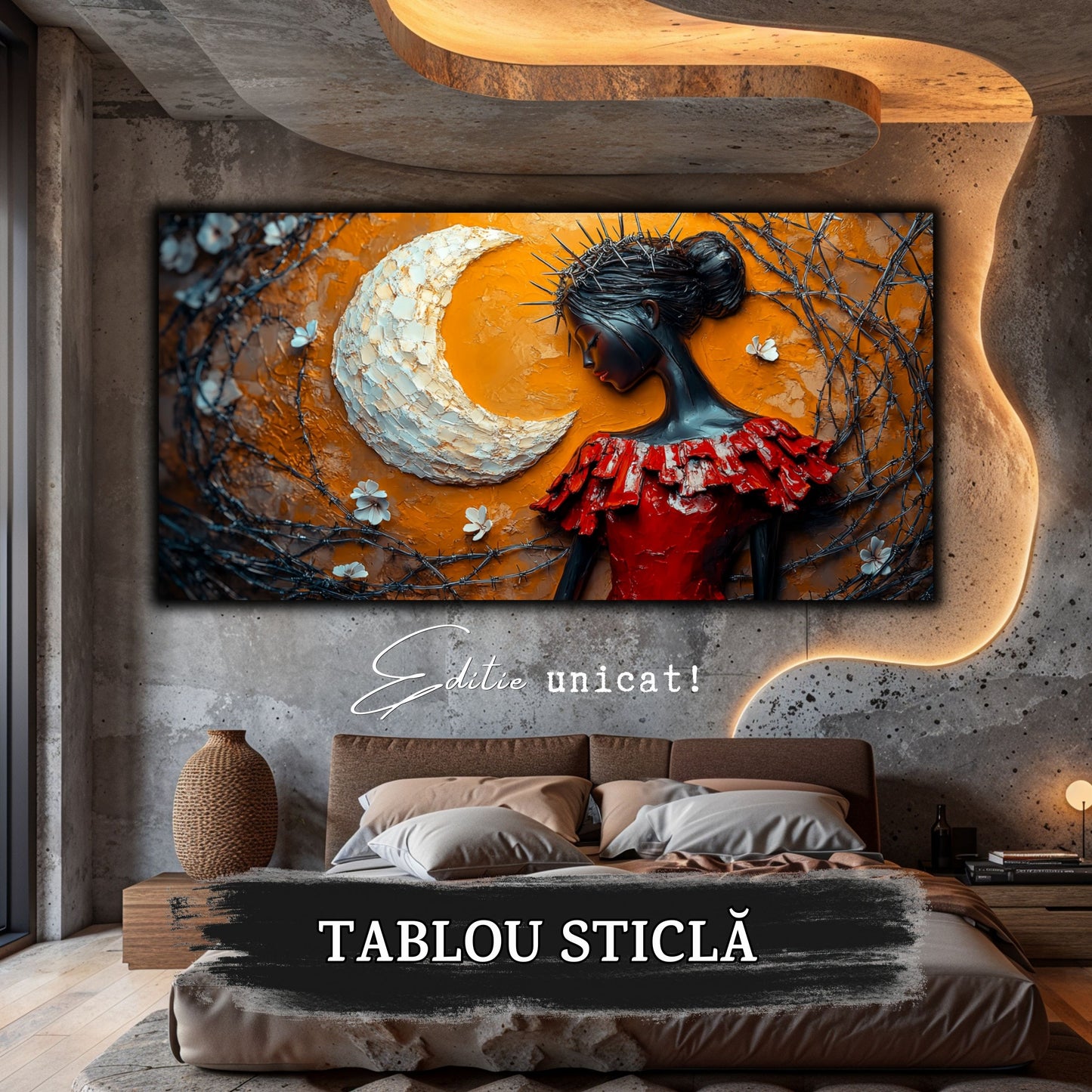 Thorned Beauty - Tablou Sticla Securizata - no08