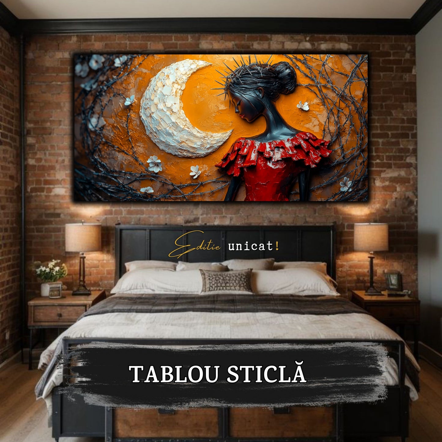 Thorned Beauty - Tablou Sticla Securizata - no08