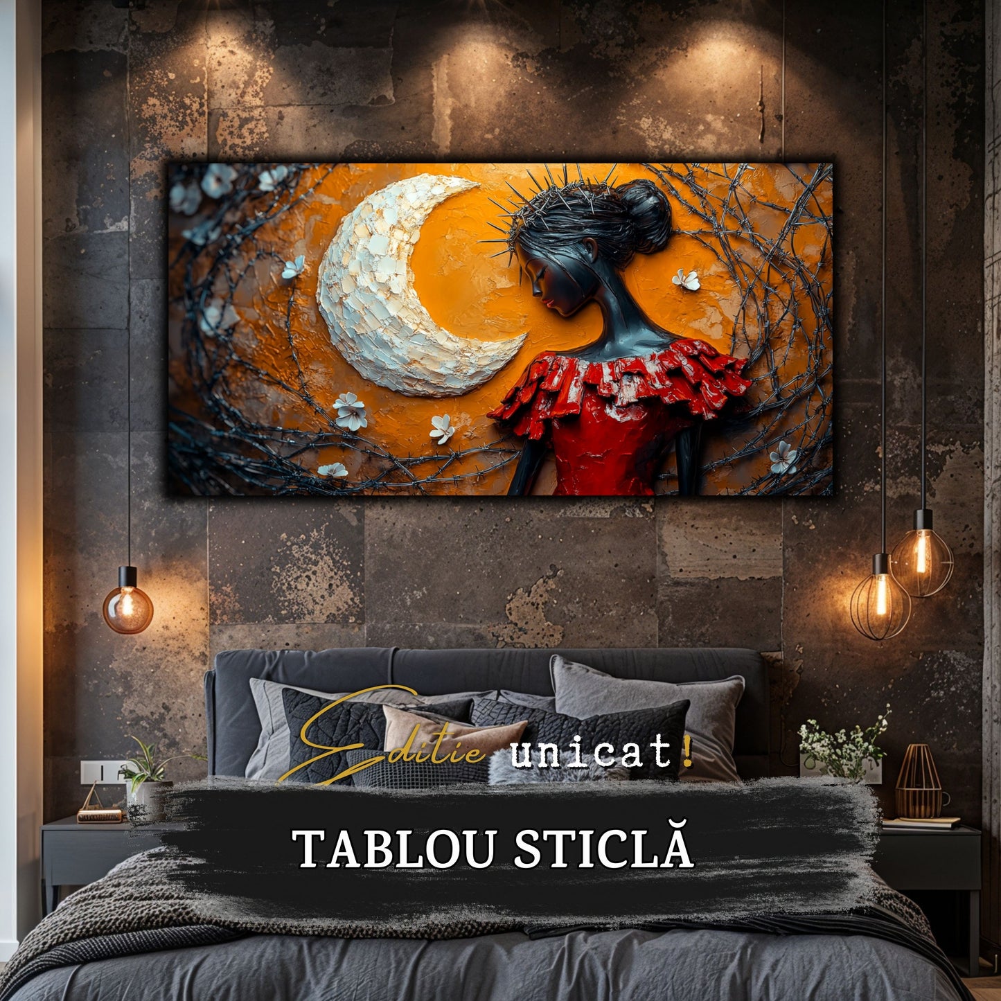 Thorned Beauty - Tablou Sticla Securizata - no08