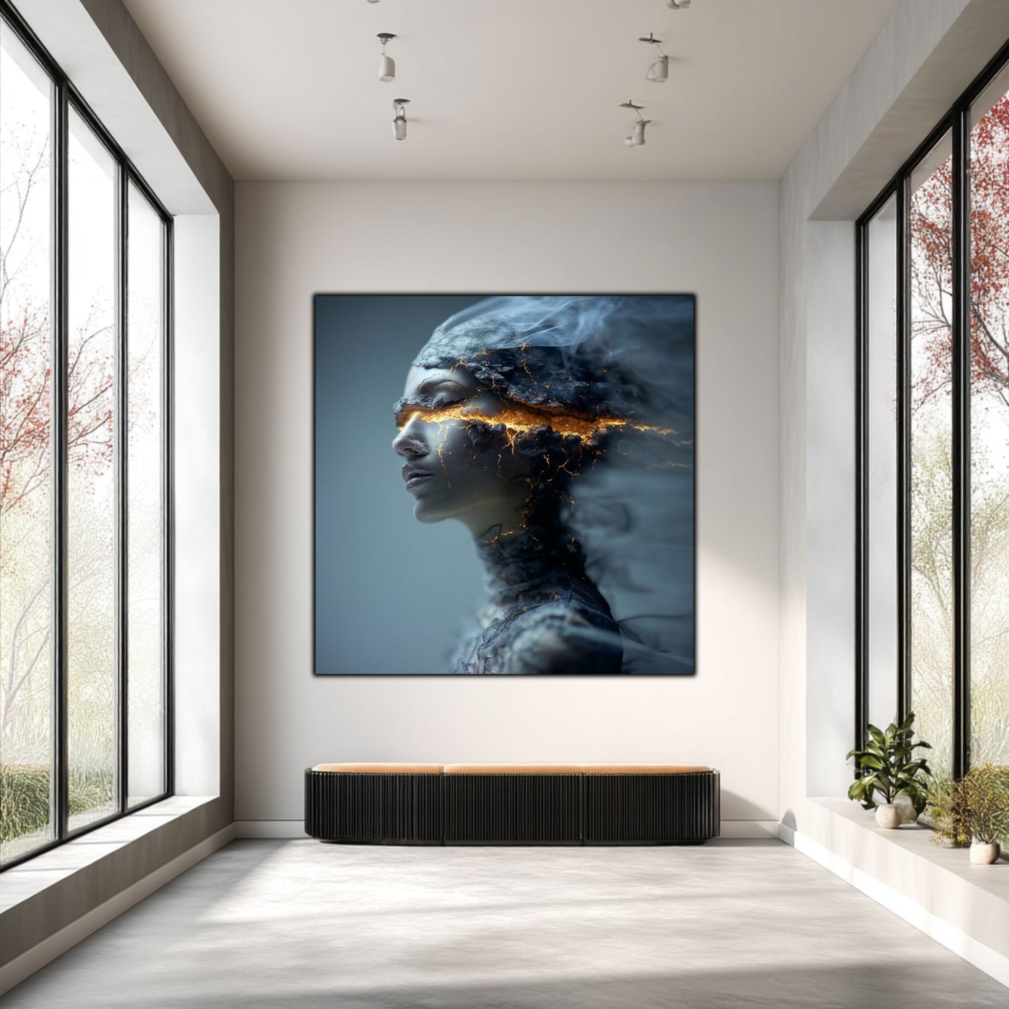 Tablou Decorativ Premium pe Sticla Securizata - „Fractured Dream” - No07
