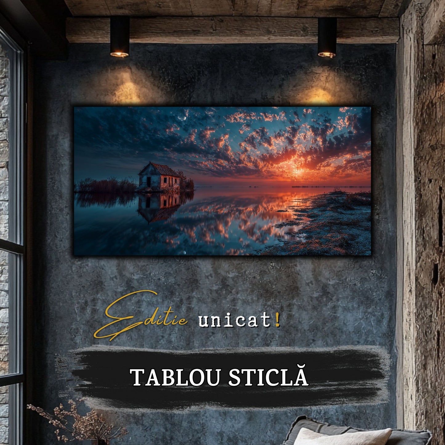 Night and Soul - Tablou Living - Sticla Securizata - no13