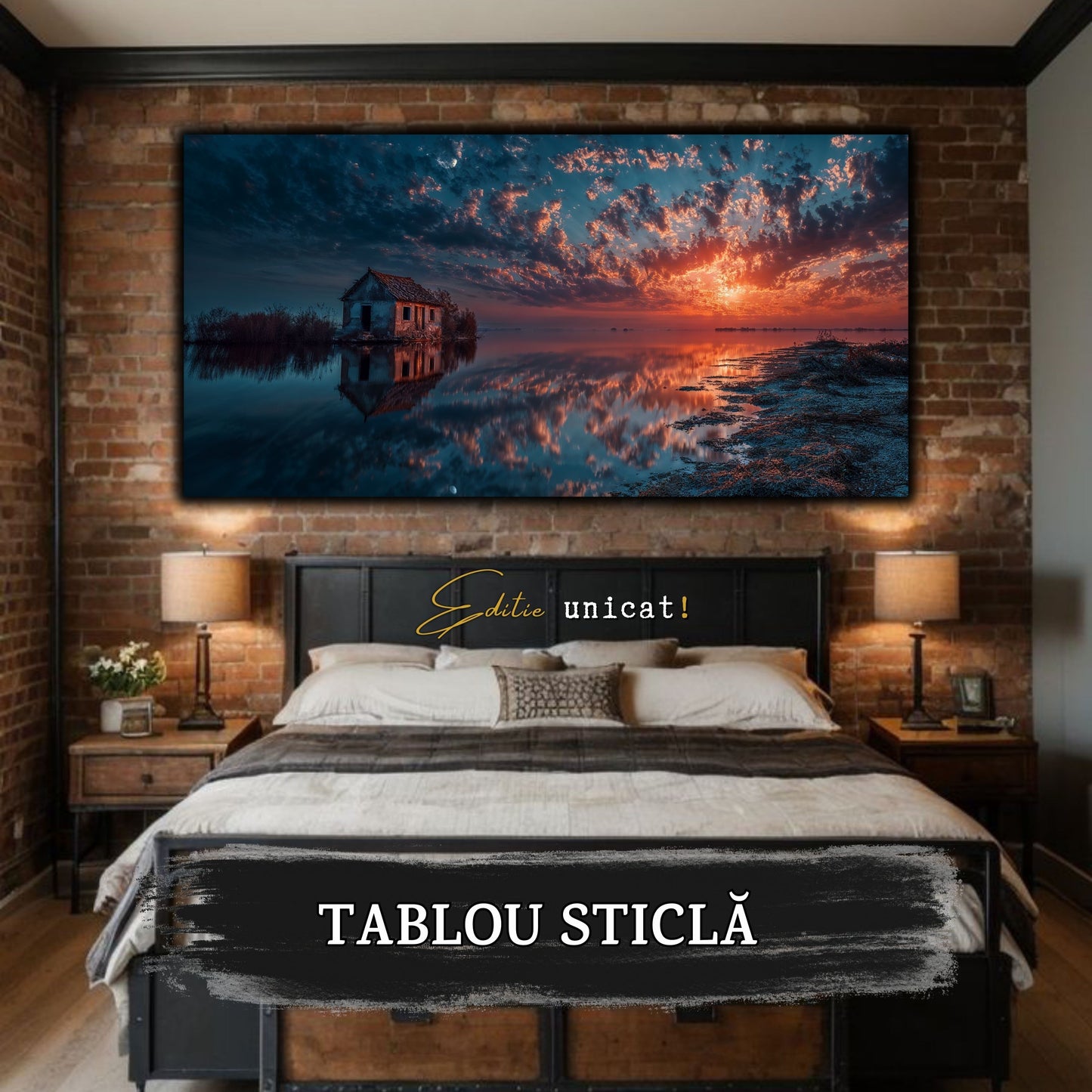 Night and Soul - Tablou Living - Sticla Securizata - no13
