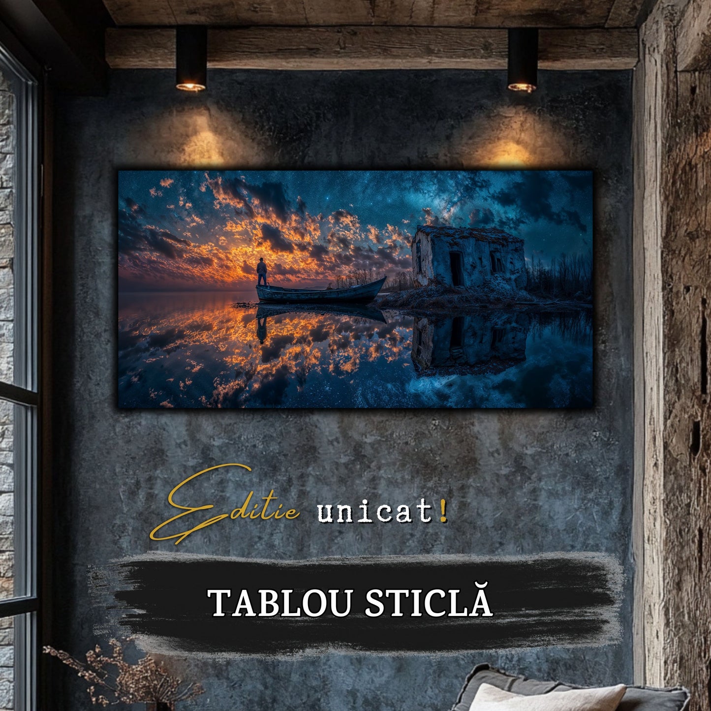 Night and Soul - Tablou Living - Sticla Securizata - no14
