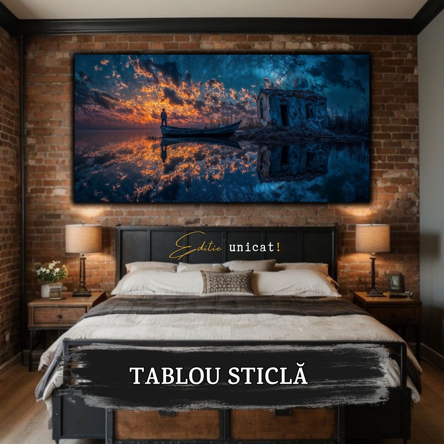 Night and Soul - Tablou Living - Sticla Securizata - no14