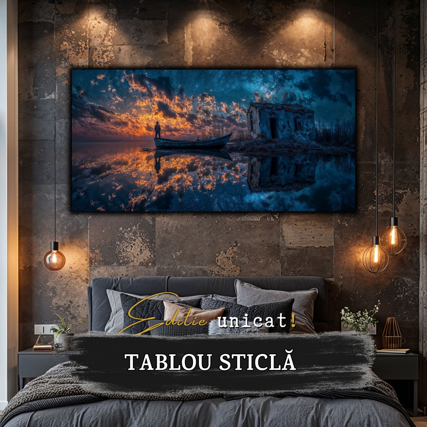 Night and Soul - Tablou Living - Sticla Securizata - no14