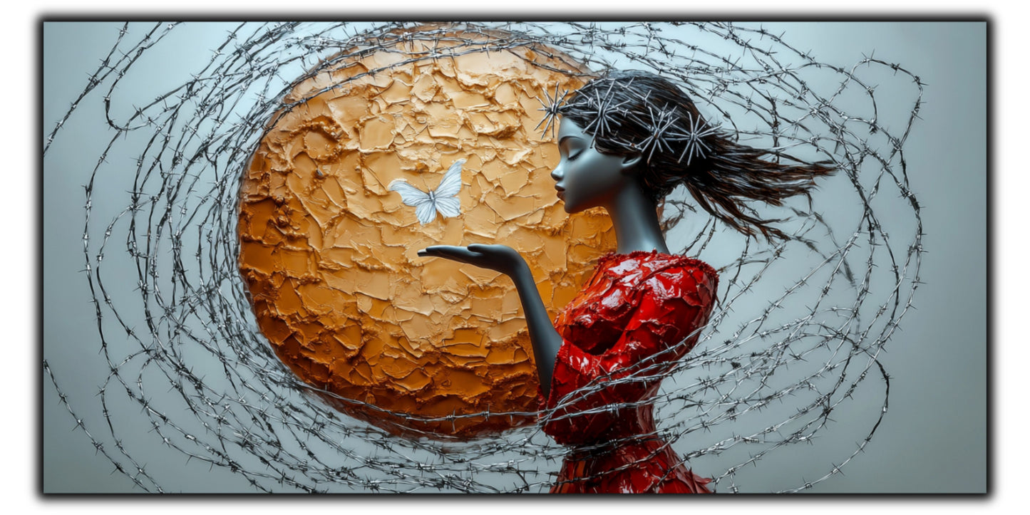 Thorned Beauty - Tablou Sticla Securizata - no18