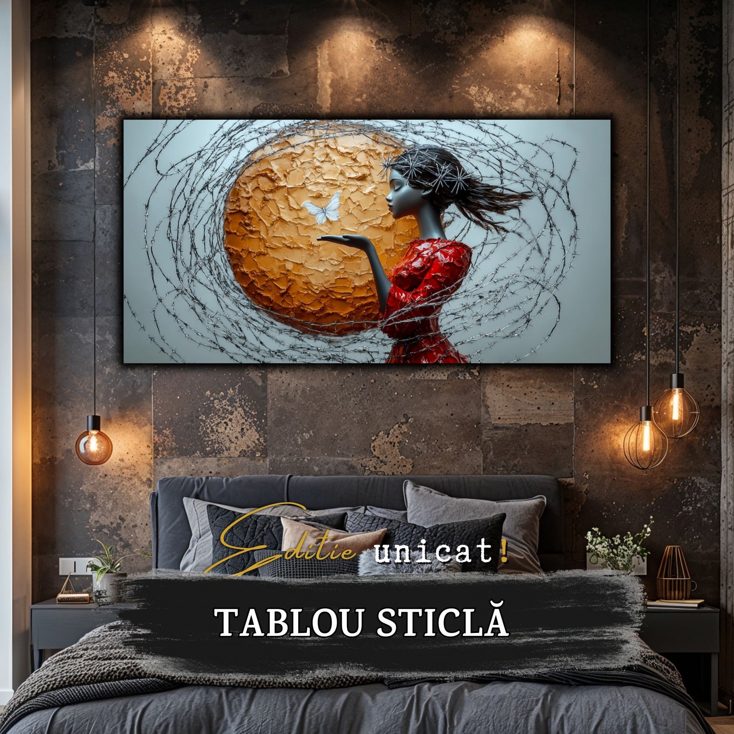 Thorned Beauty - Tablou Sticla Securizata - no18