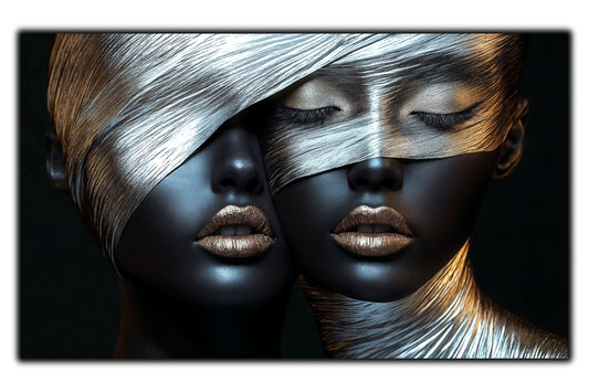 Tablou Decorativ pt Living - Print UV pe Sticla - „Silken Silence” - No09