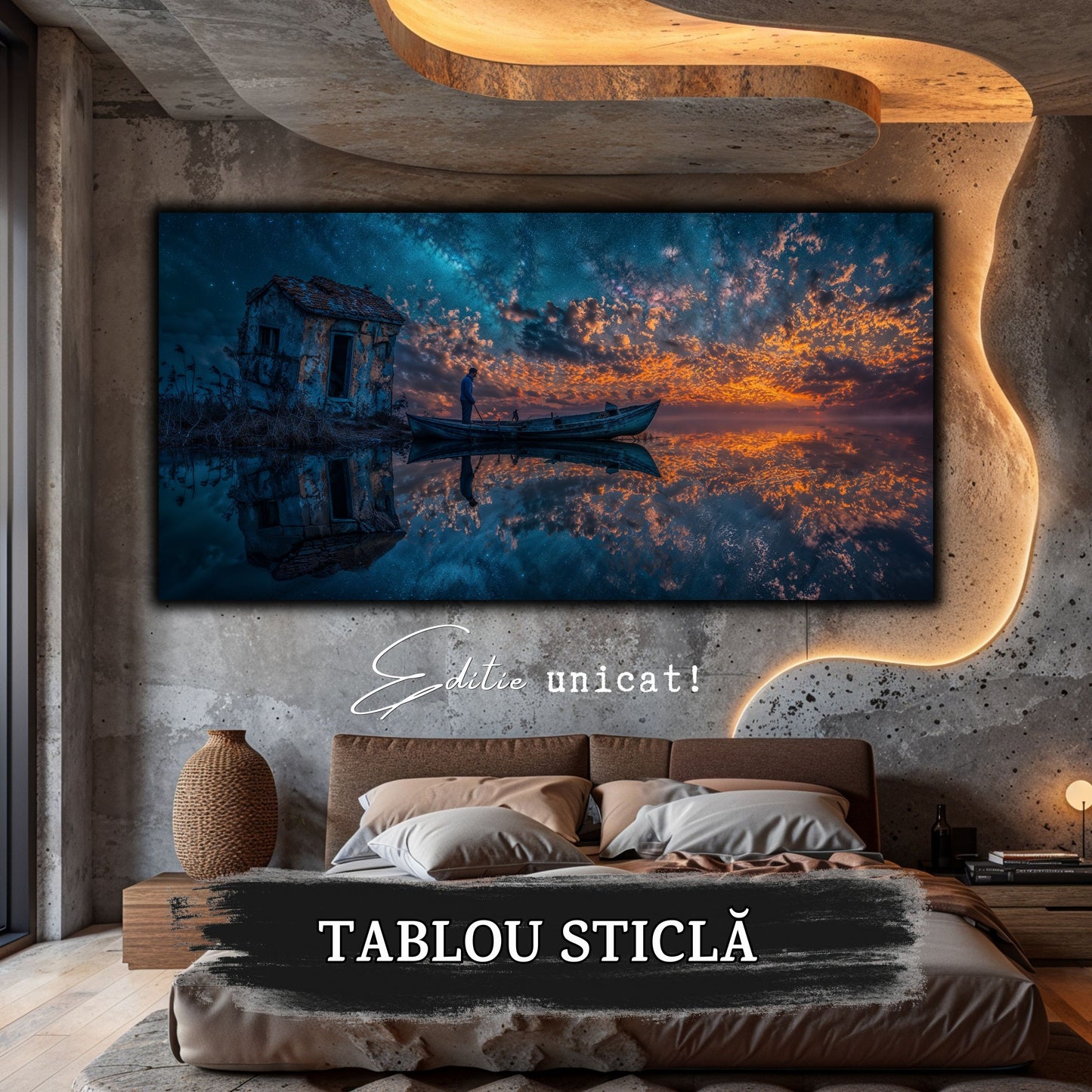 Night and Soul - Tablou Living - Sticla Securizata - no11