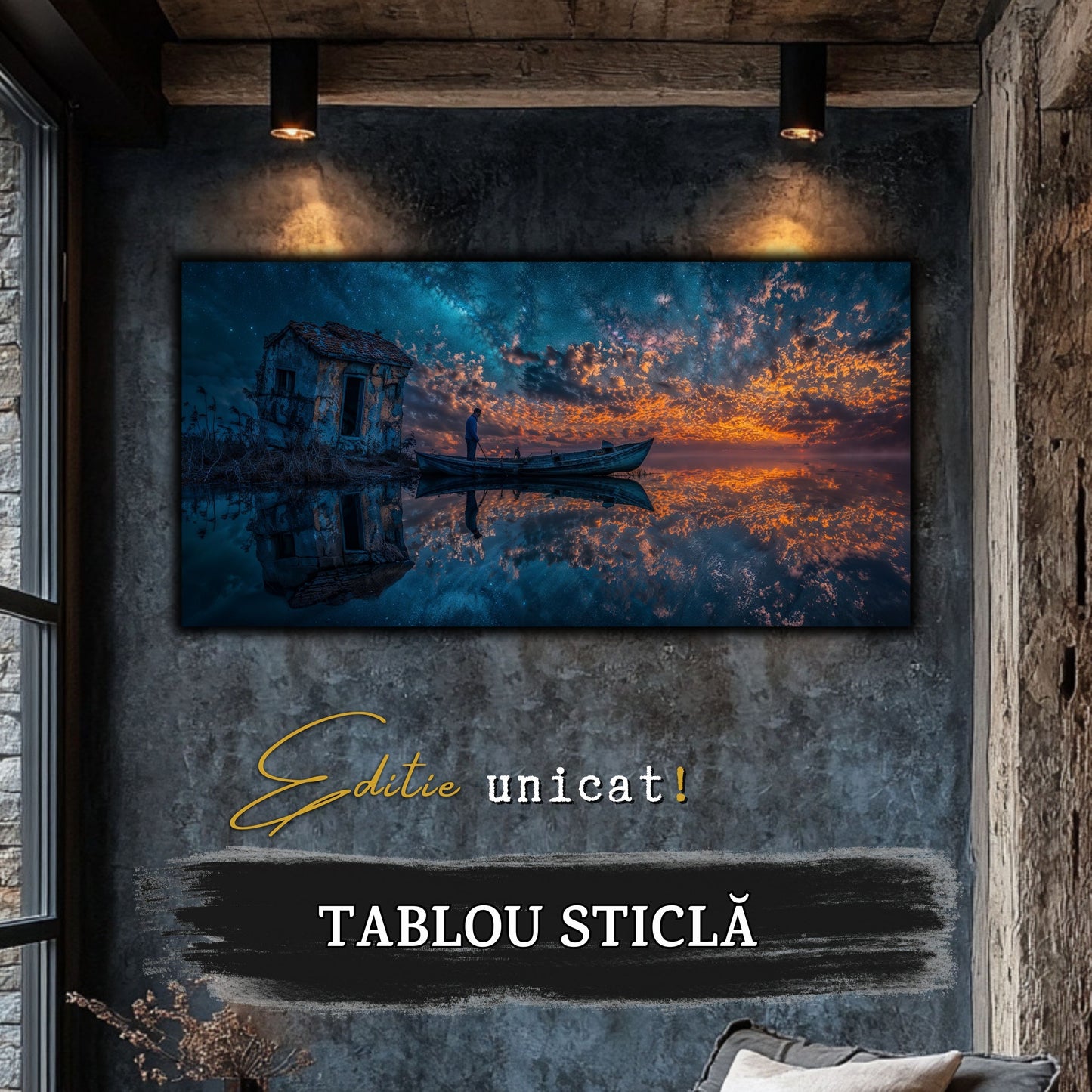 Night and Soul - Tablou Living - Sticla Securizata - no11