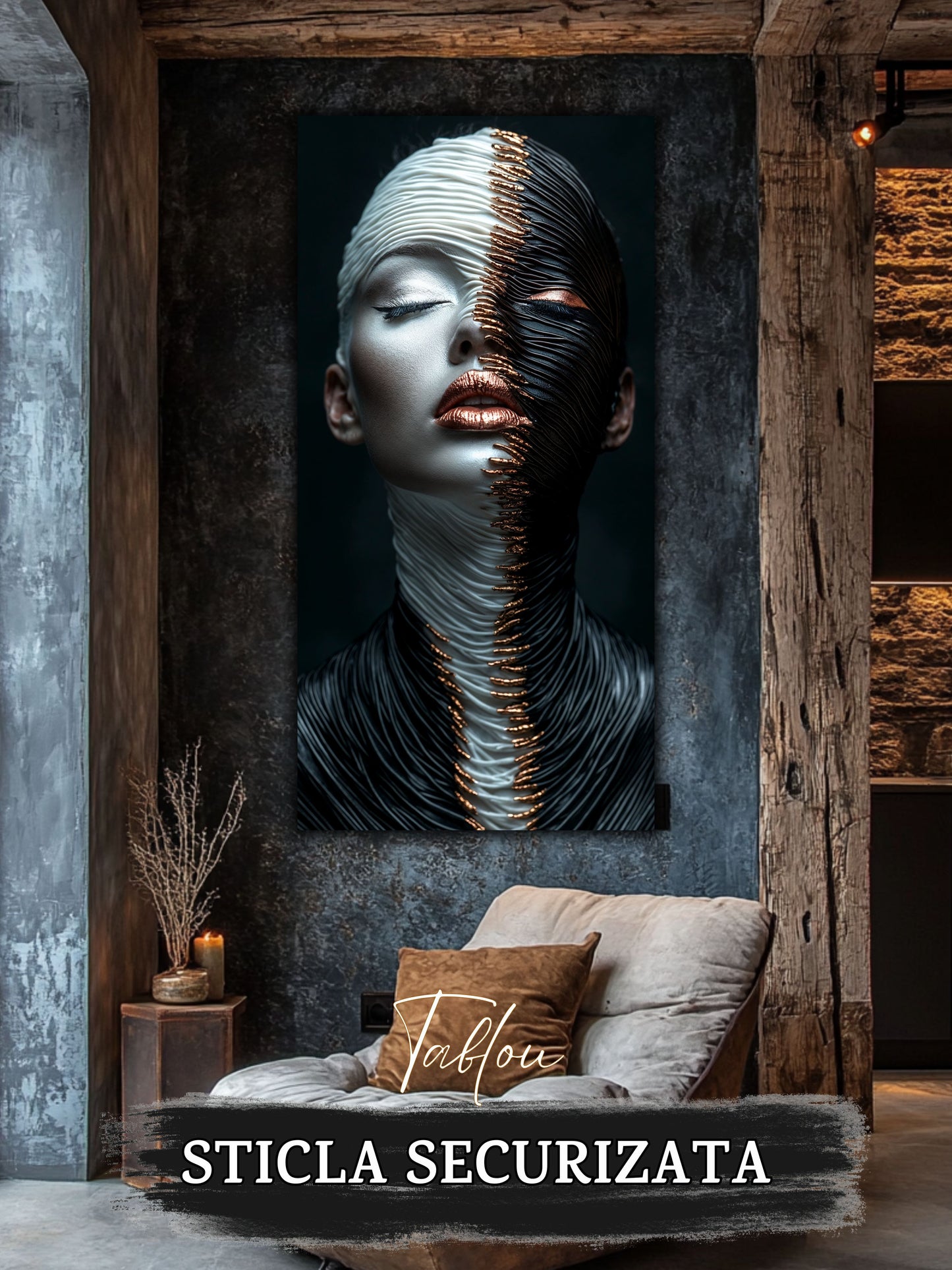 Innerverse - Tablou Sticla - Unicat - no13