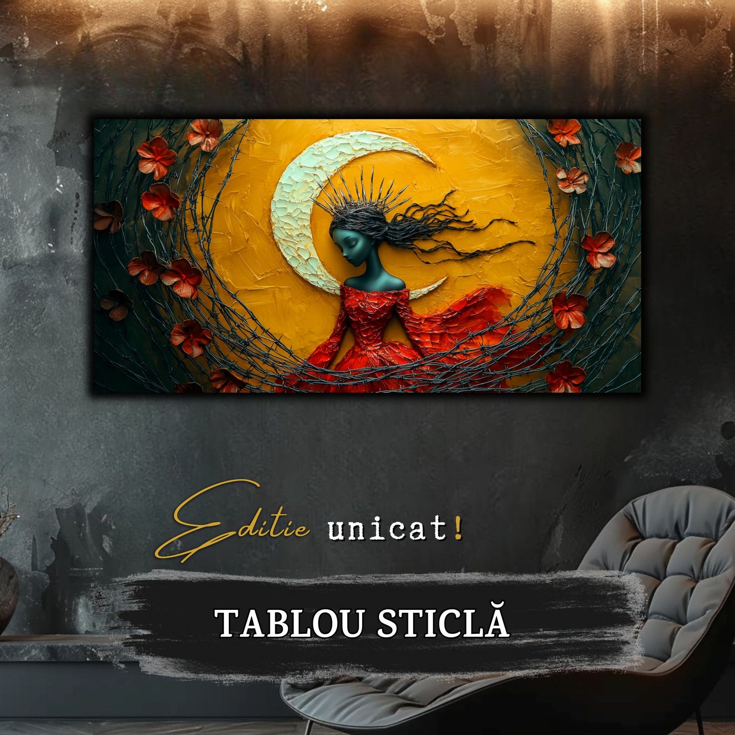 Thorned Beauty - Tablou Sticla Securizata - no11