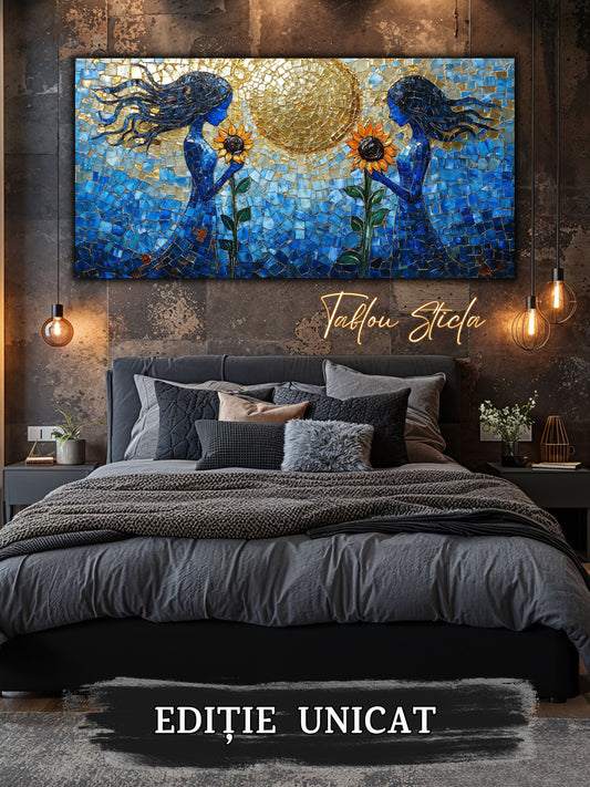 Tablou Sticla Securizata - Soul Petals no04