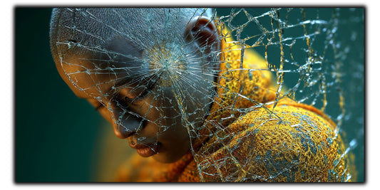 Tablou pe sticlă securizată – unicat - Silent Shatter 03