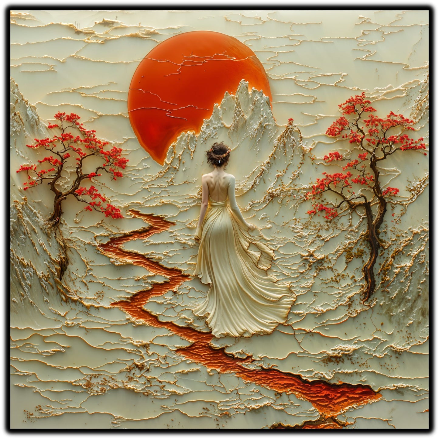 Tablou Sticla - Silk Road - 02