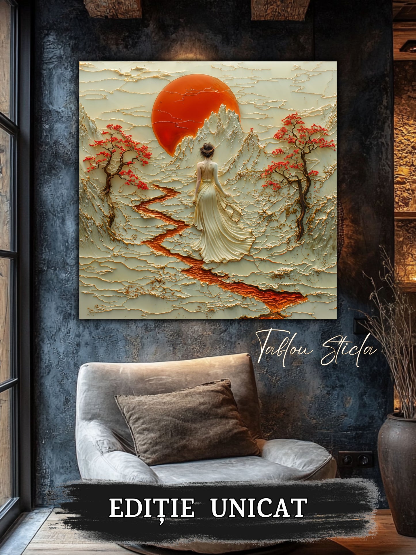 Tablou Sticla - Silk Road - 02