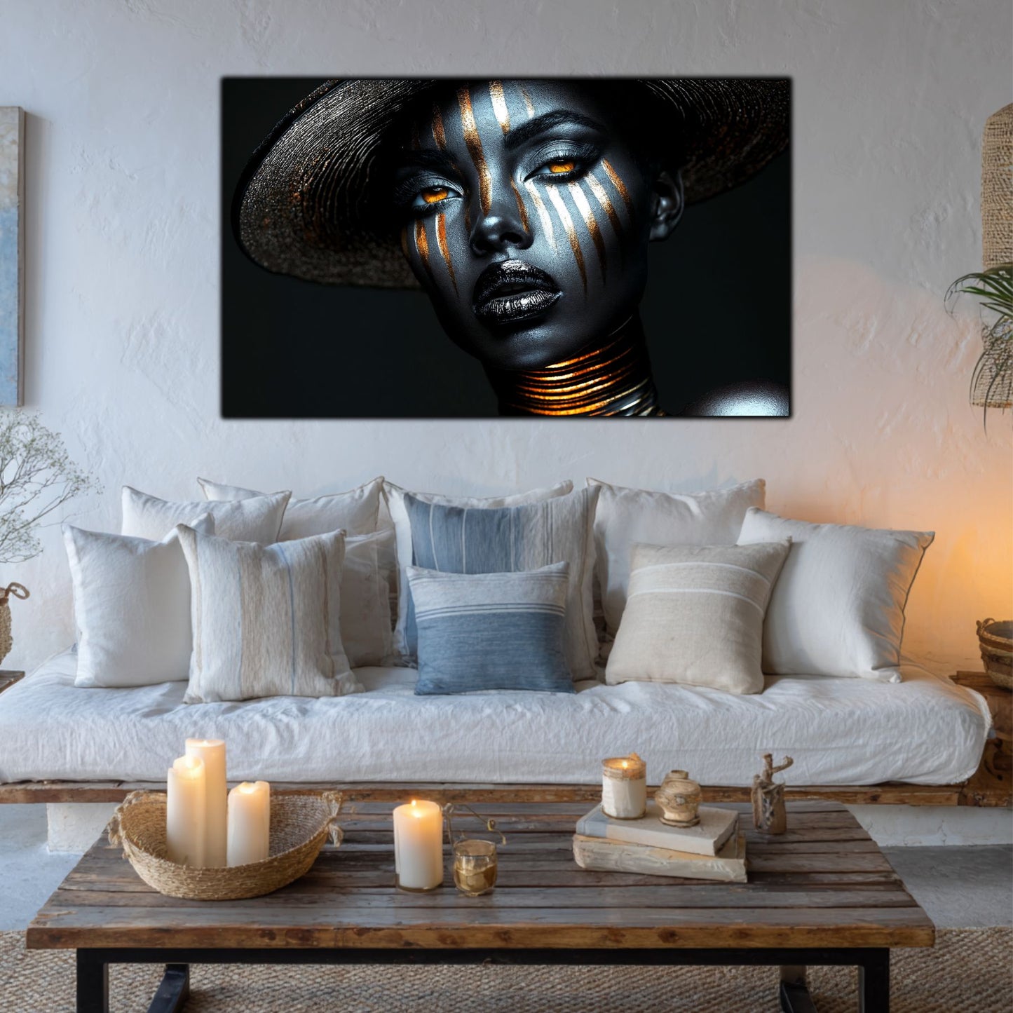 Dark Glow - Tablou elegant pentru living modern - Decor Contemporan Abstract