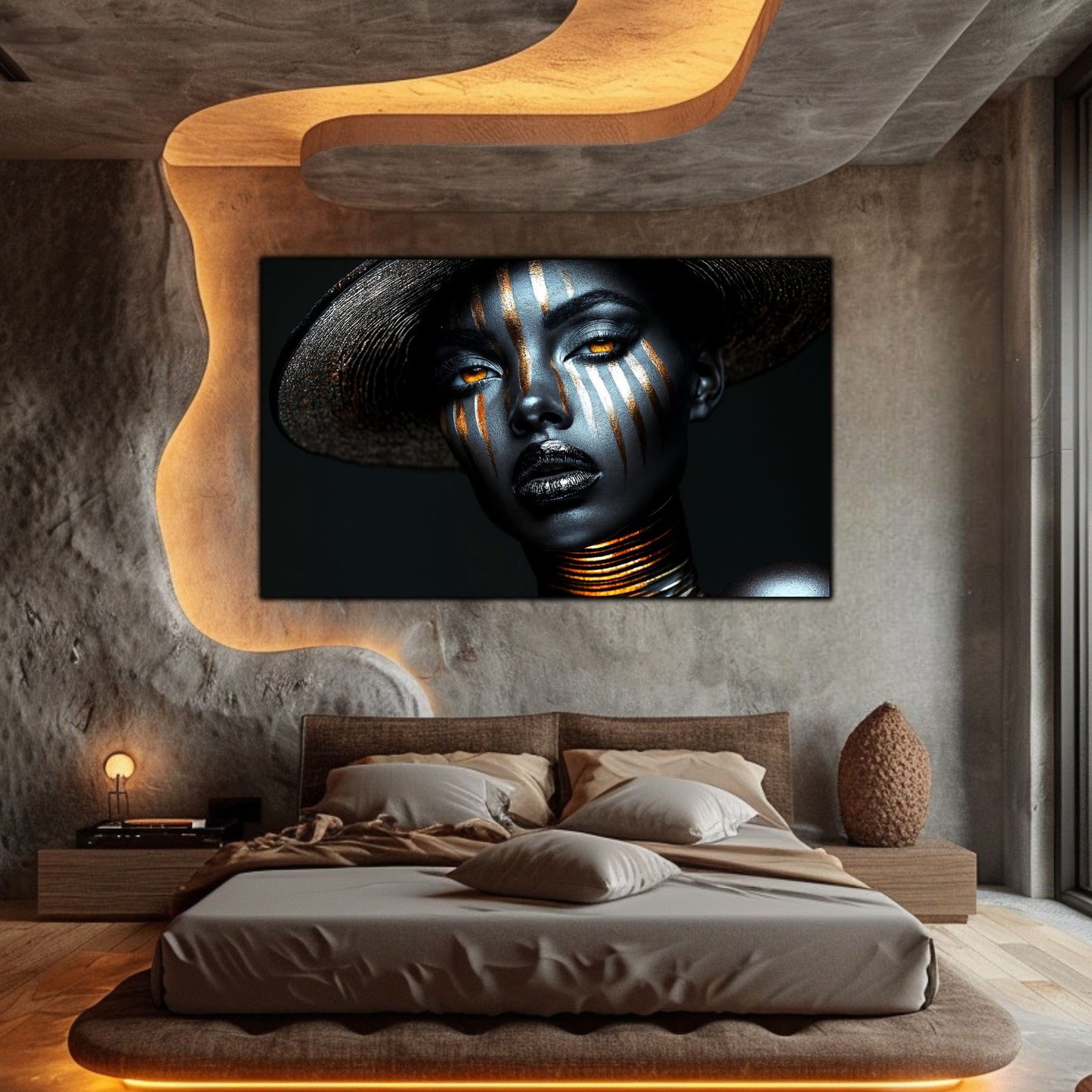 Dark Glow - Tablou elegant pentru living modern - Decor Contemporan Abstract