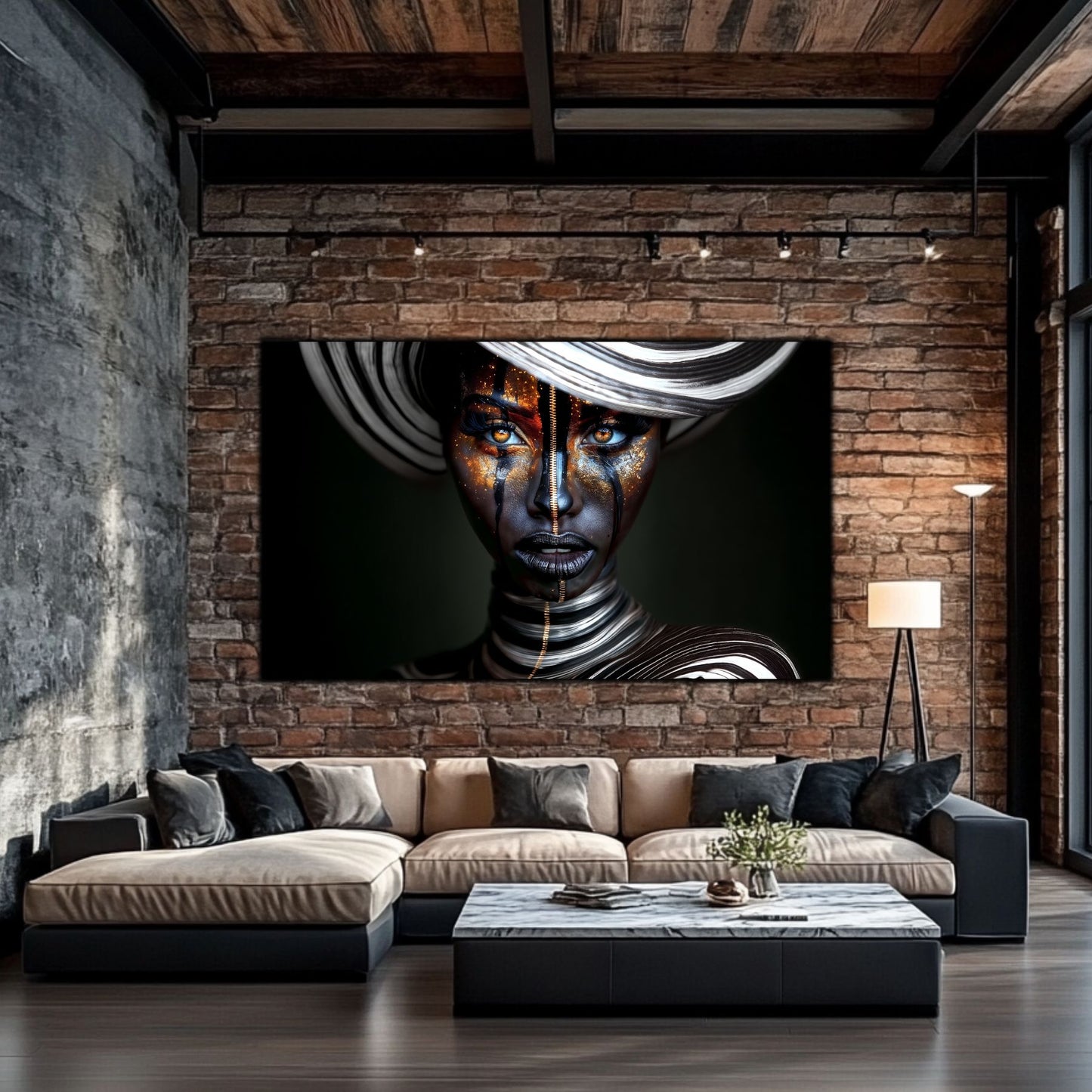 Dark Glow - Tablou elegant pentru living modern - Decor Contemporan Abstract
