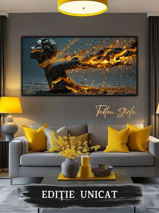 Tablou unicat pe sticla securizata - Let Go - No 03