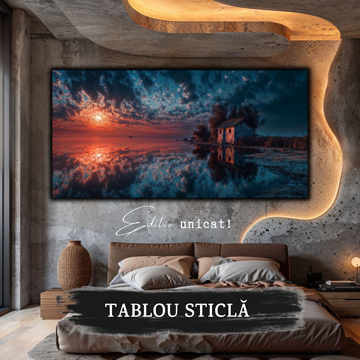 Night and Soul - Tablou Living - Sticla Securizata - no12