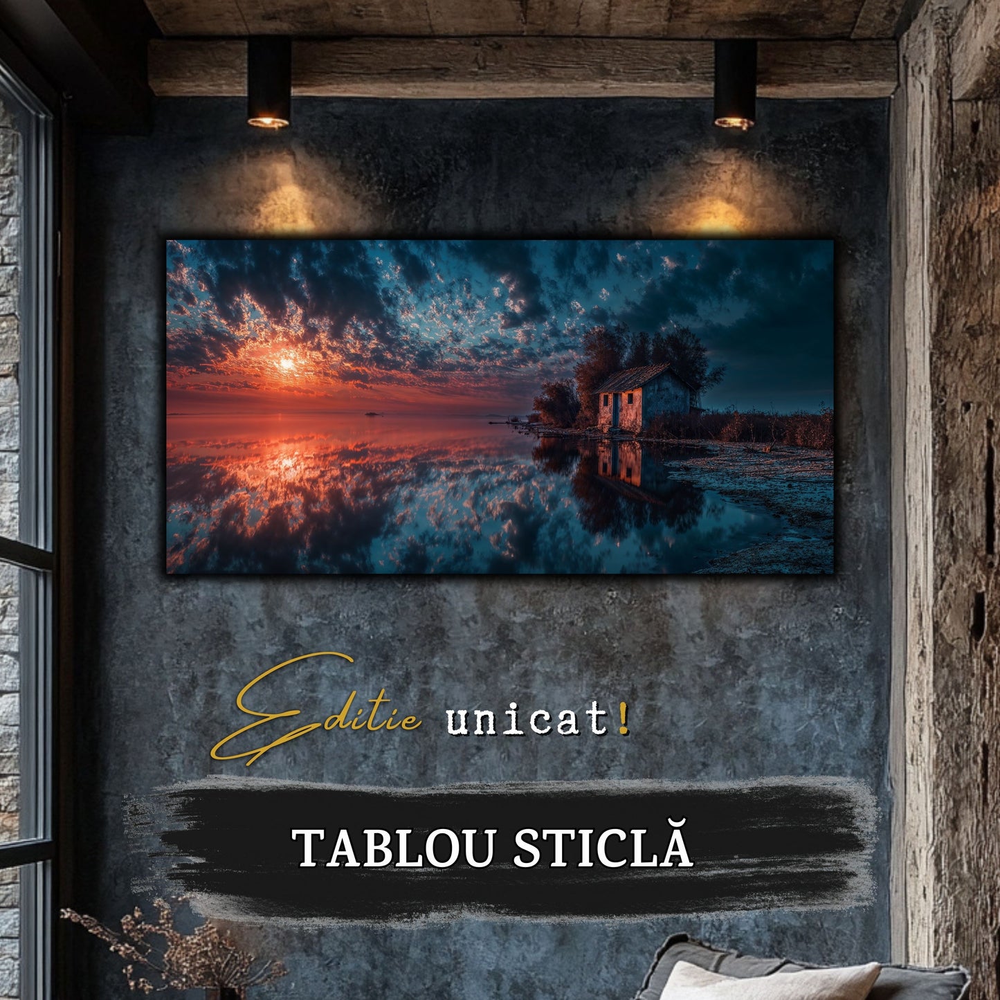Night and Soul - Tablou Living - Sticla Securizata - no12