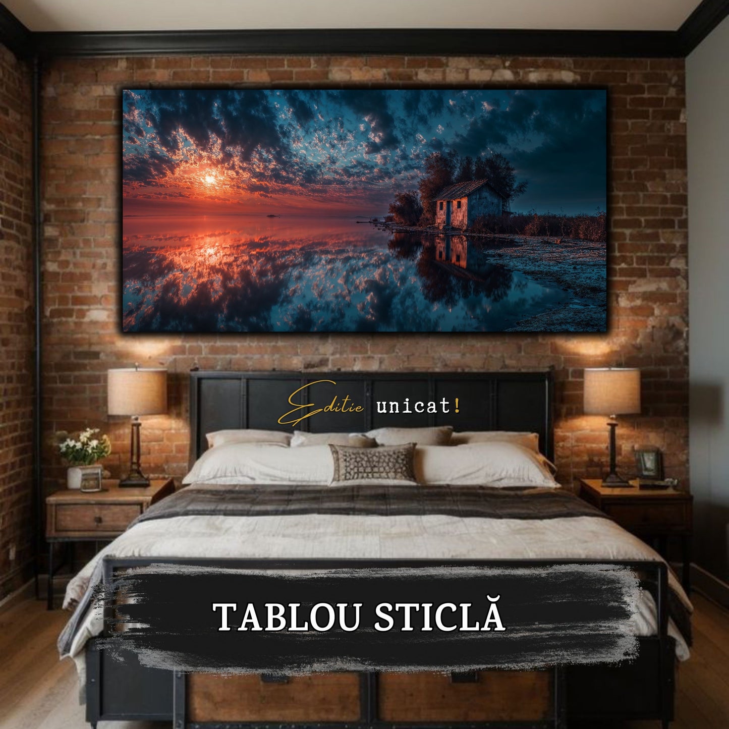 Night and Soul - Tablou Living - Sticla Securizata - no12