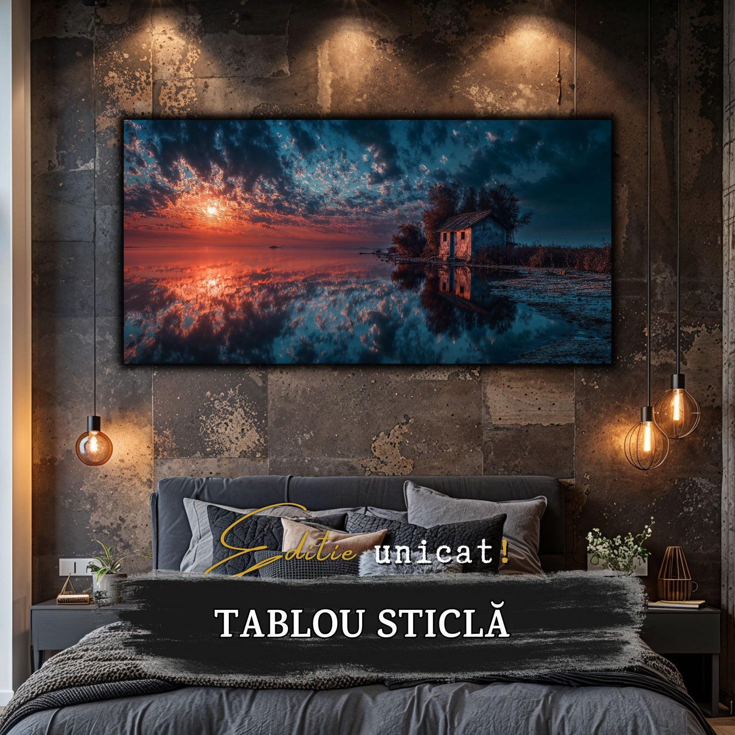 Night and Soul - Tablou Living - Sticla Securizata - no12