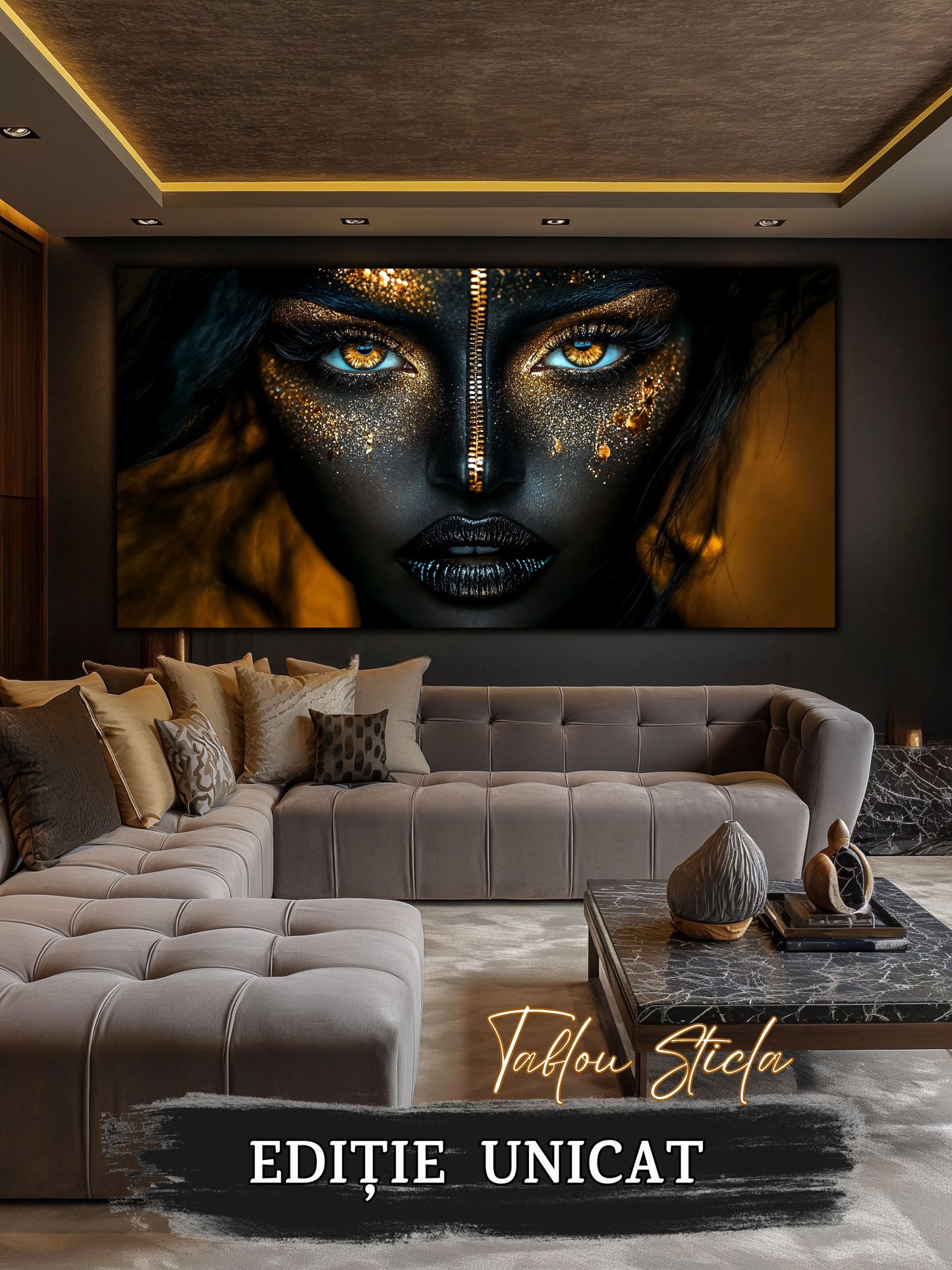Dark Zen - Tablou Sticla Securizata - 16