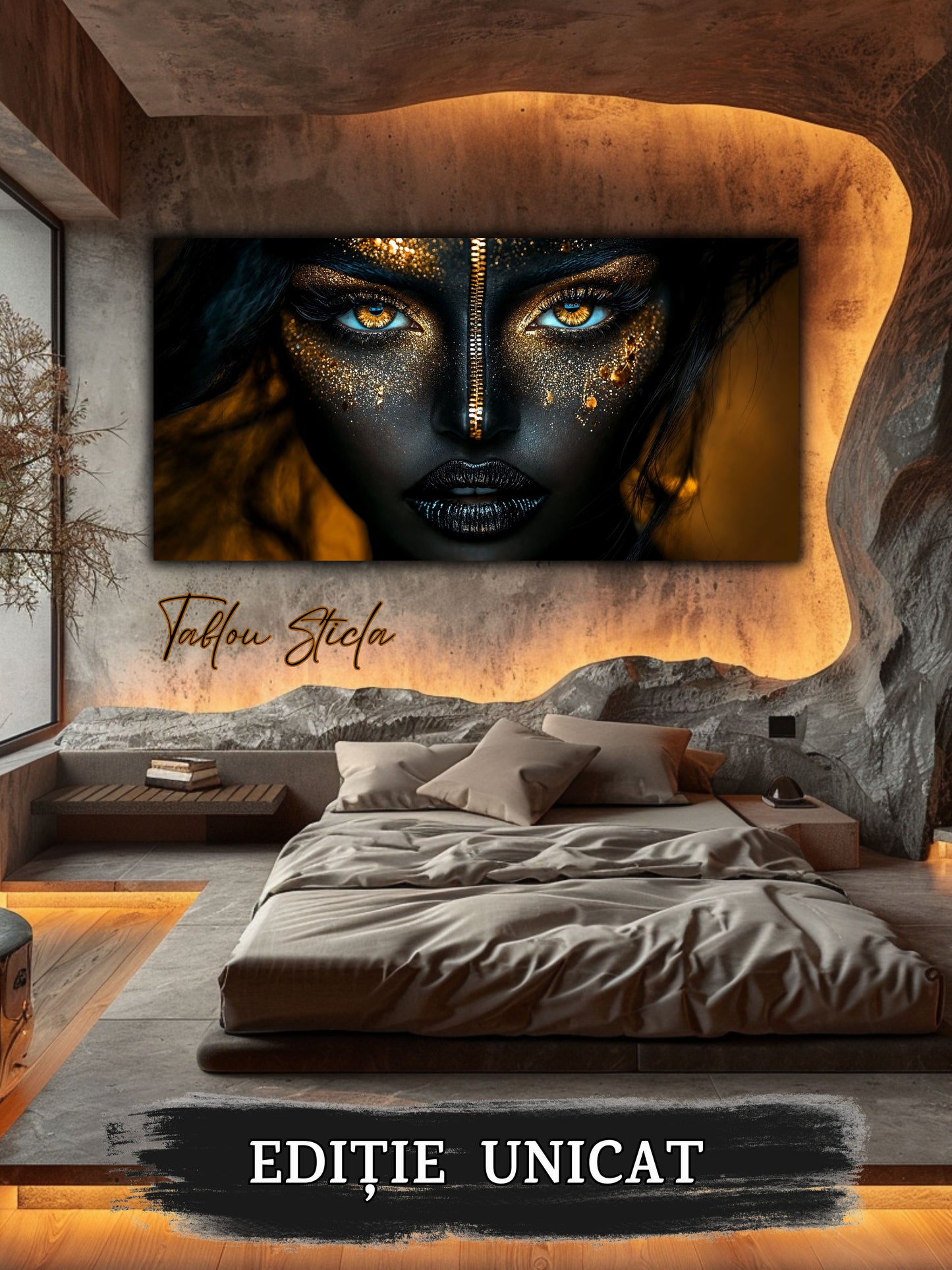 Dark Zen - Tablou Sticla Securizata - 16