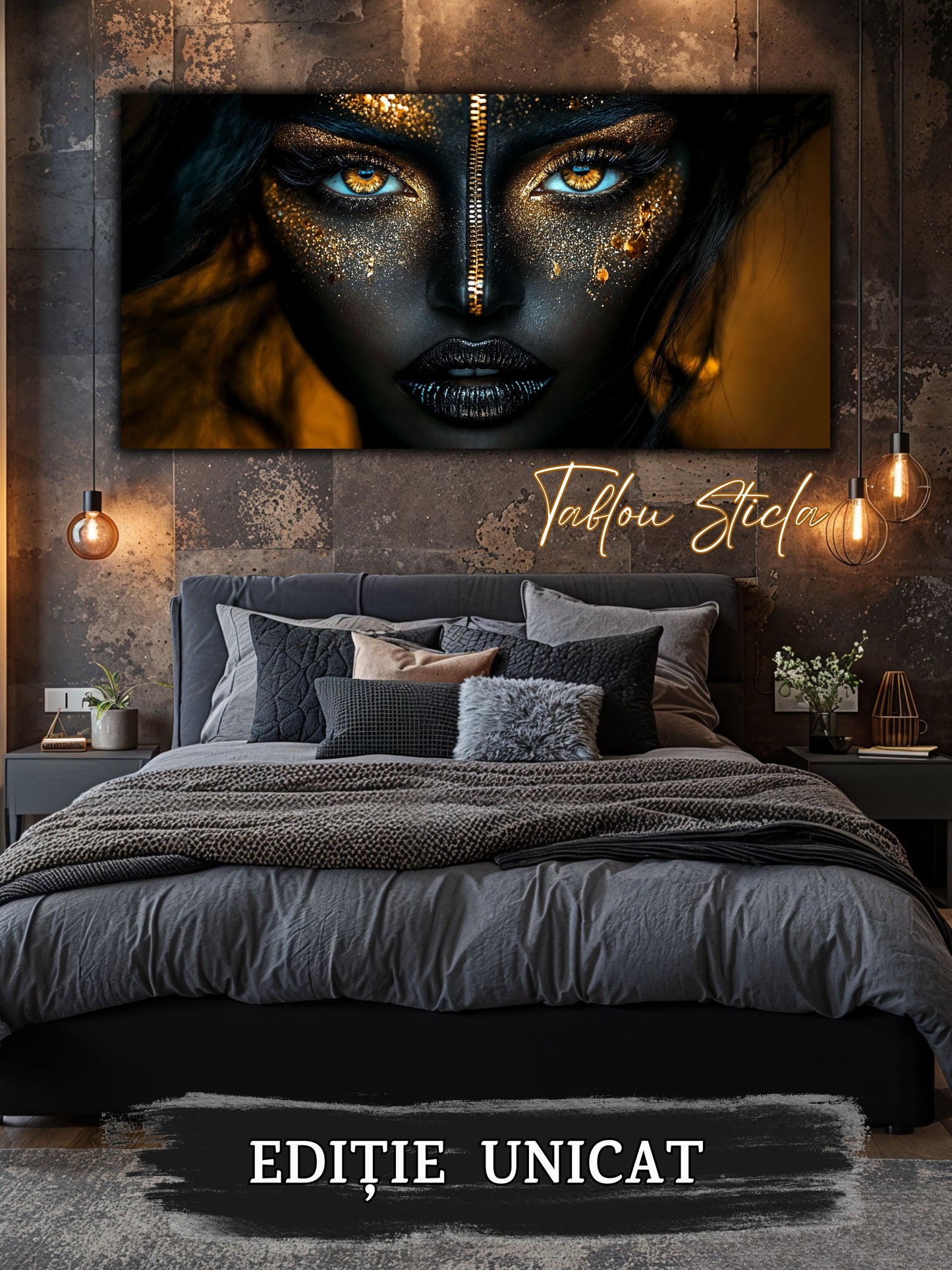 Dark Zen - Tablou Sticla Securizata - 16