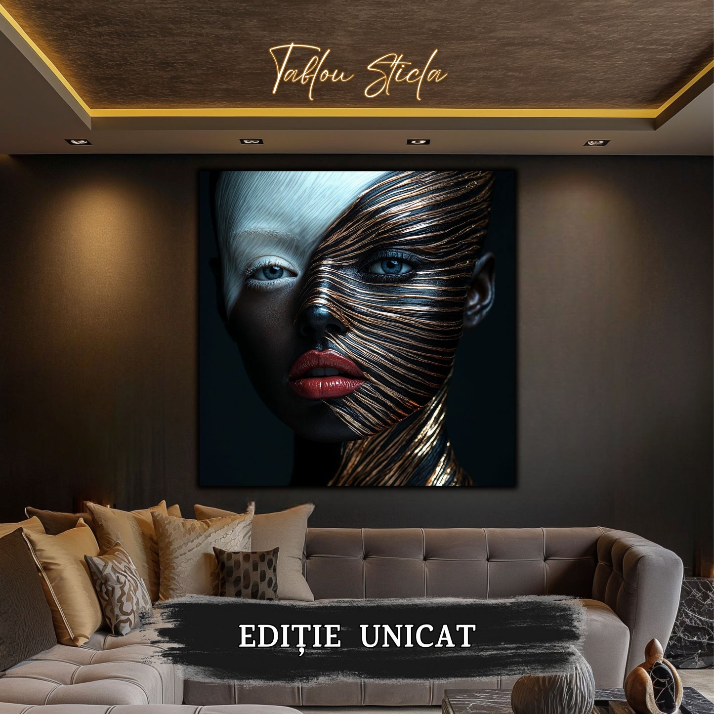 Innerverse - Tablou Sticla - Unicat - no07