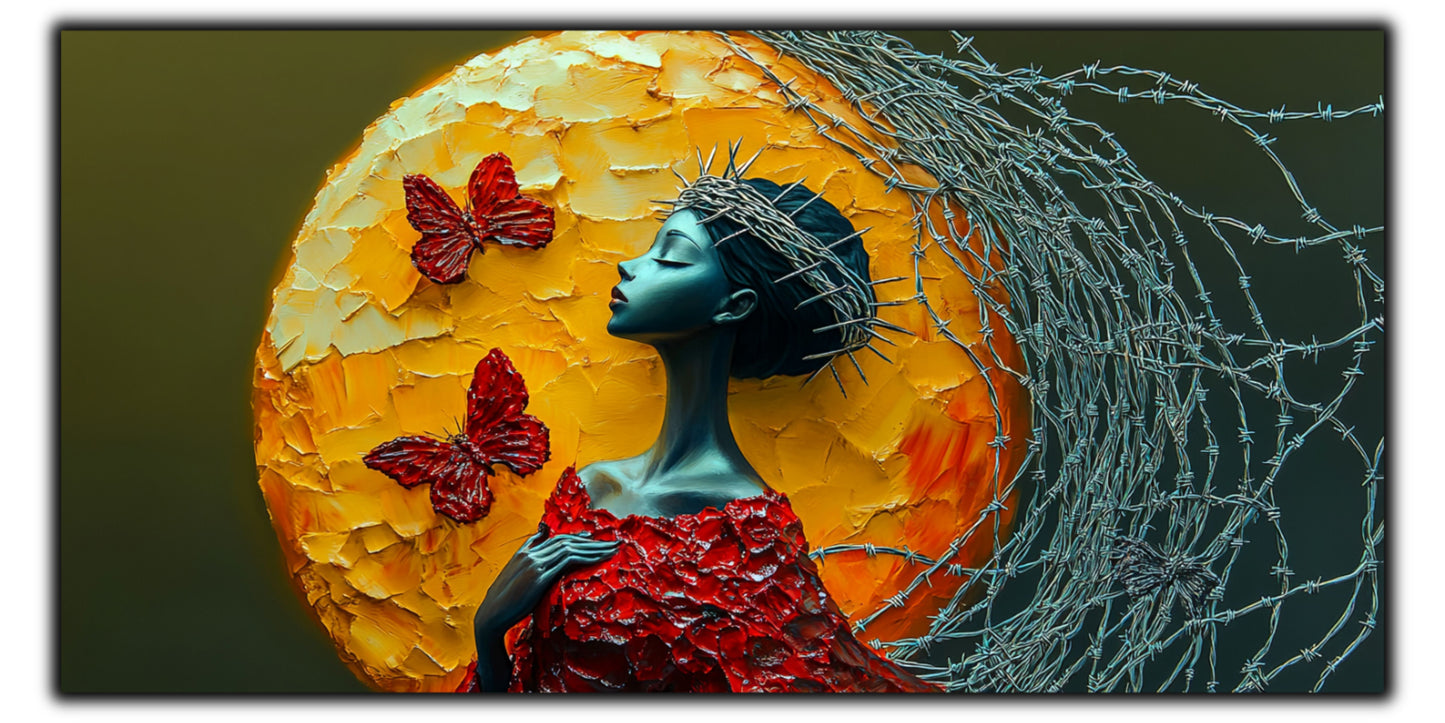 Thorned Beauty - Tablou Sticla Securizata - no17