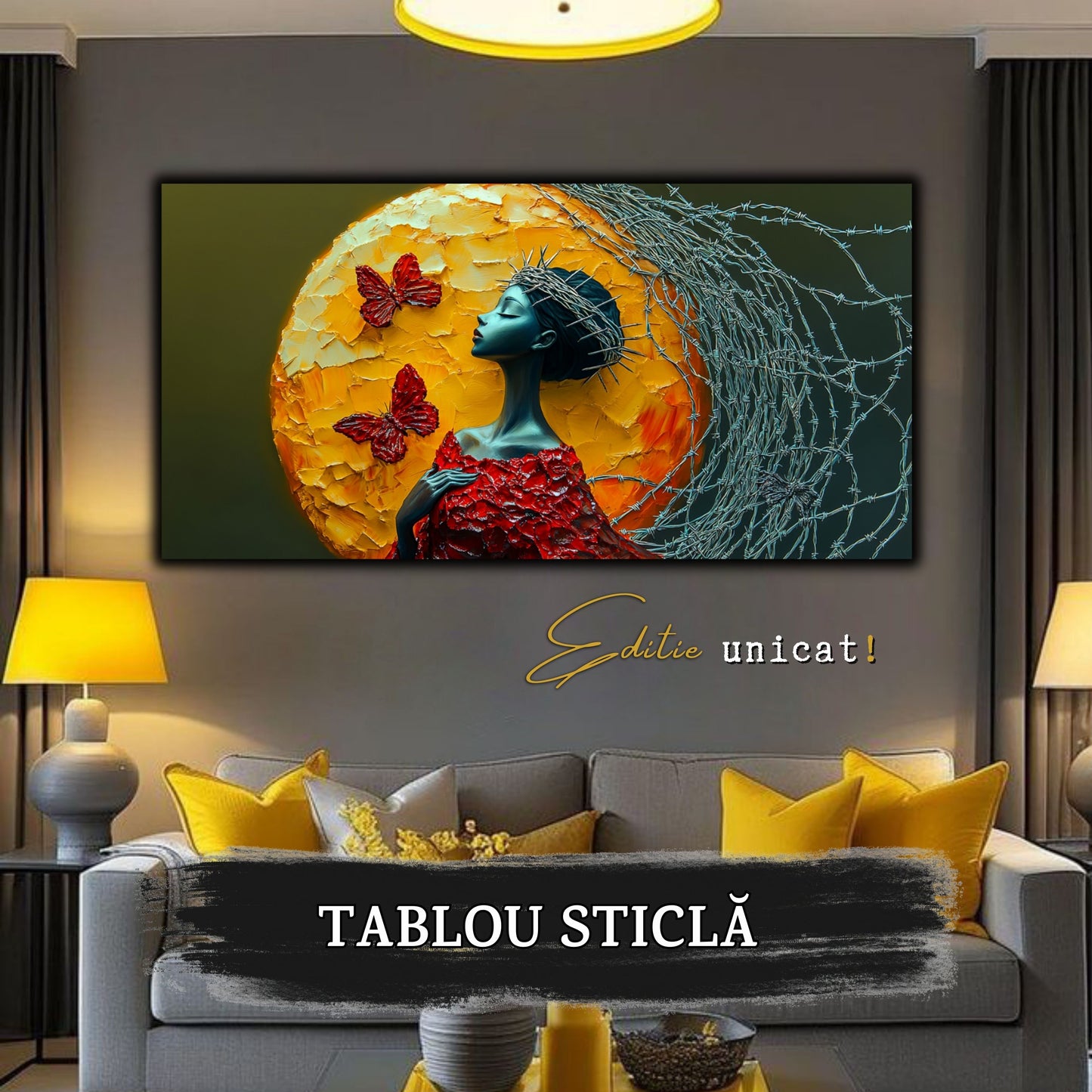 Thorned Beauty - Tablou Sticla Securizata - no17