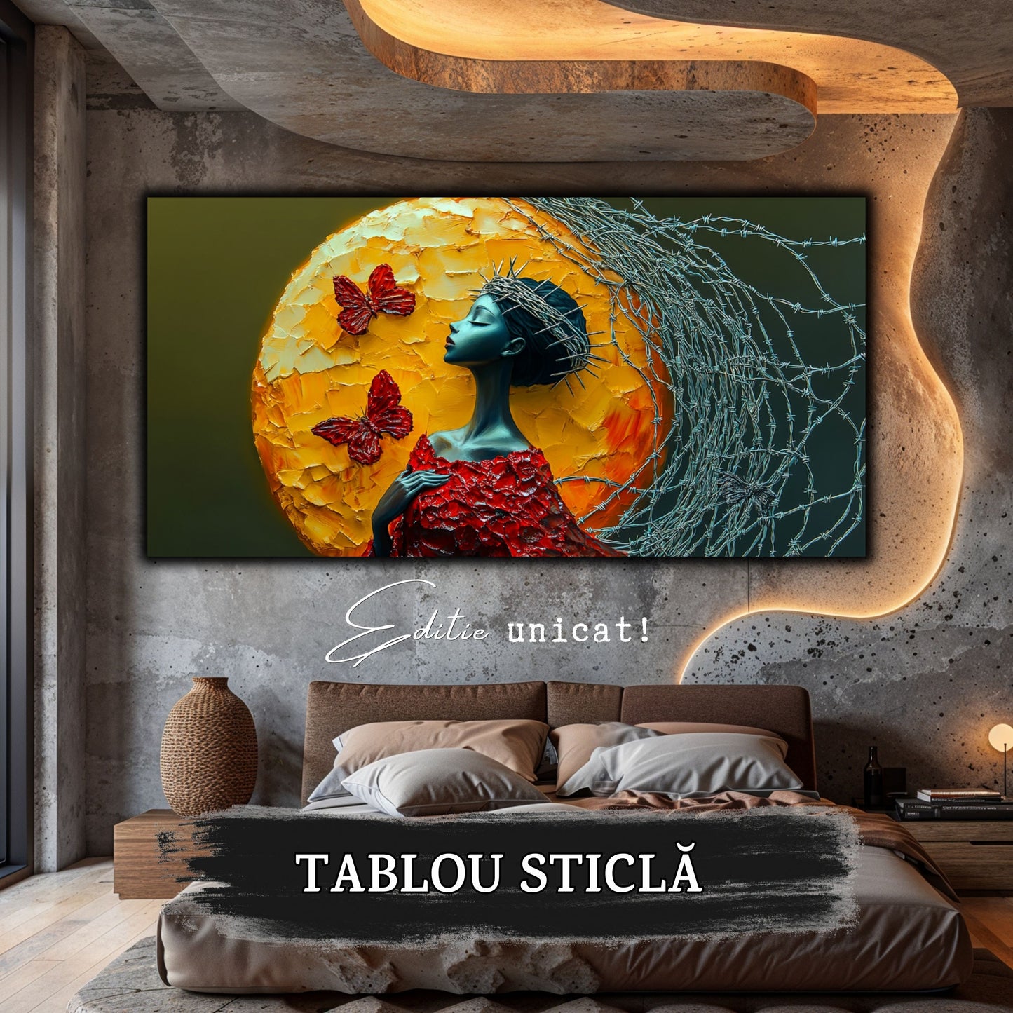 Thorned Beauty - Tablou Sticla Securizata - no17