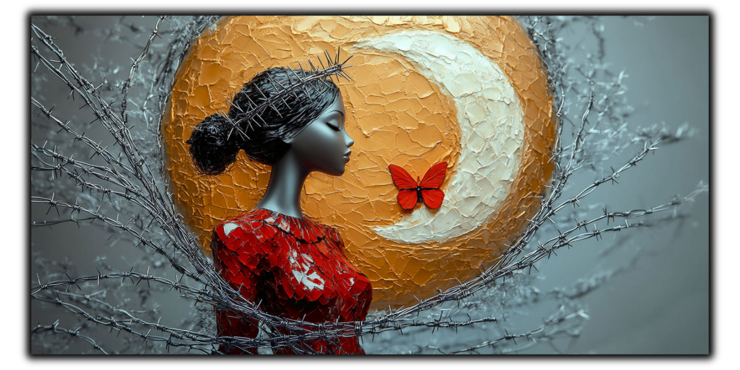 Thorned Beauty - Tablou Sticla Securizata - no10