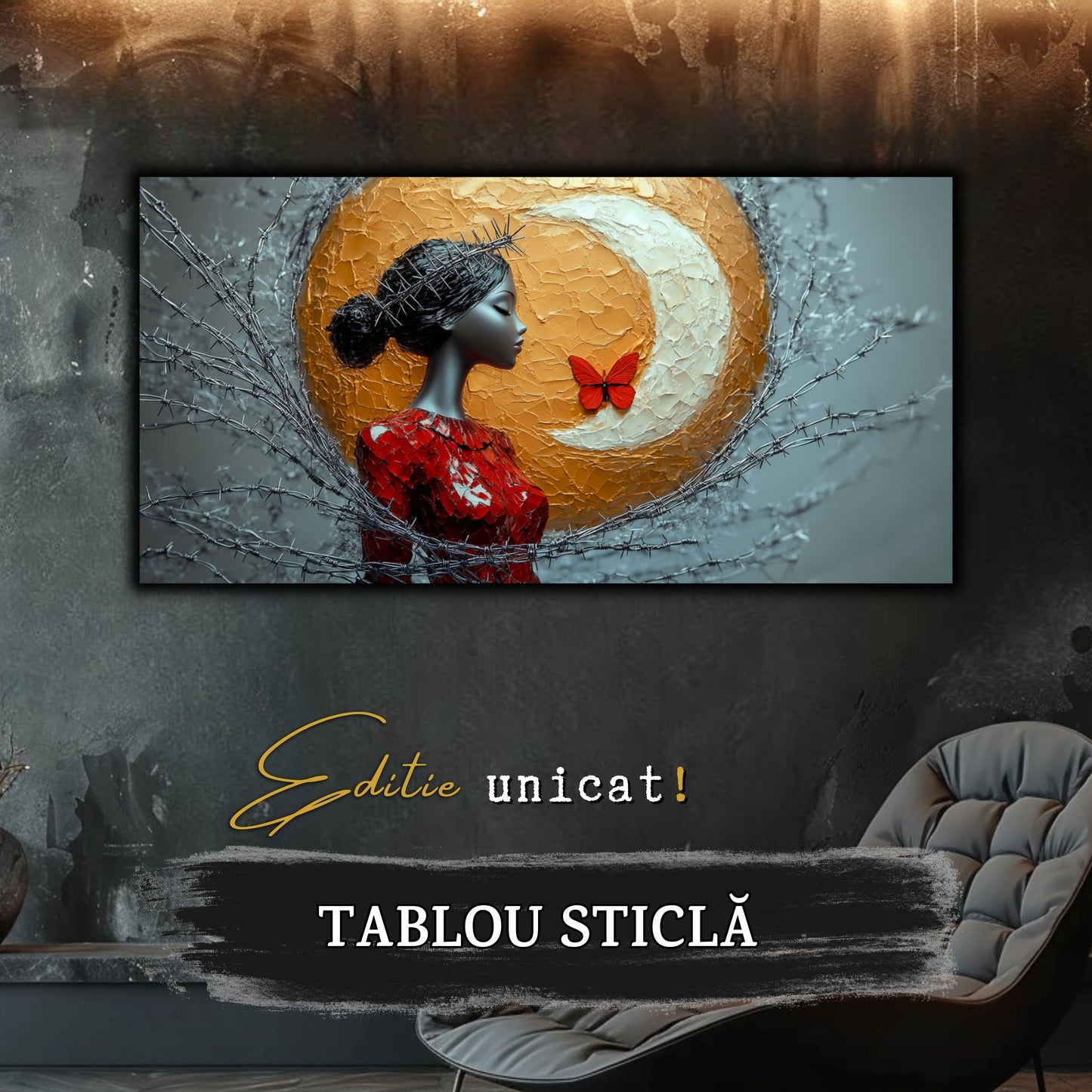 Thorned Beauty - Tablou Sticla Securizata - no10