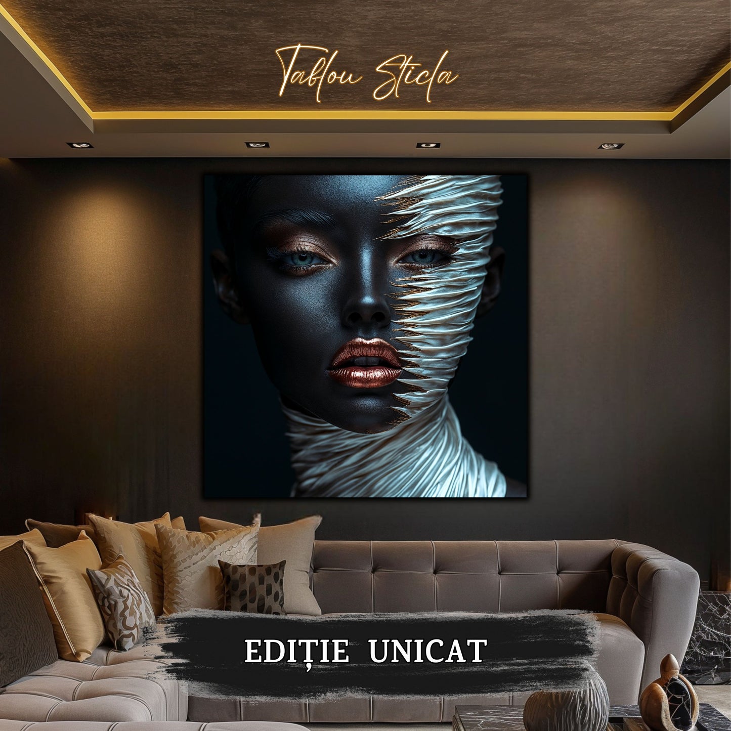 Innerverse - Tablou Sticla - Unicat - no08