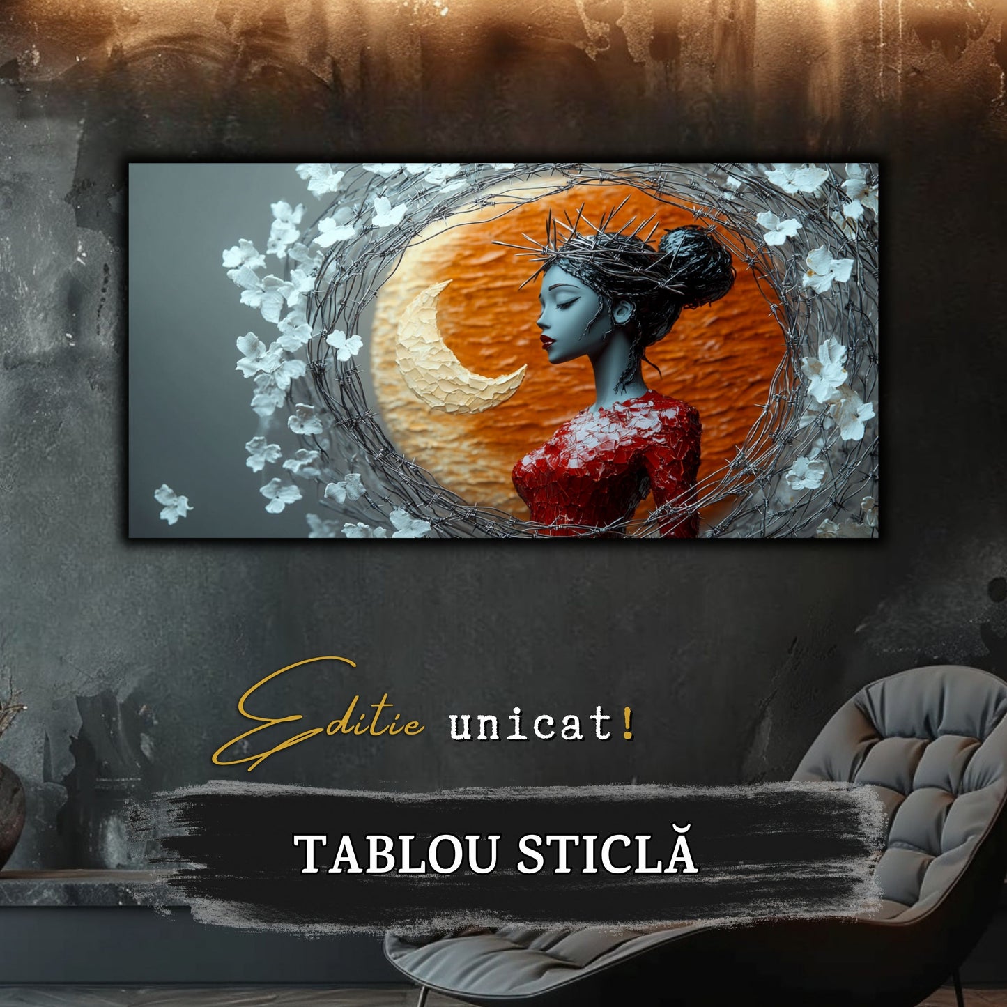 Thorned Beauty - Tablou Sticla Securizata - no15