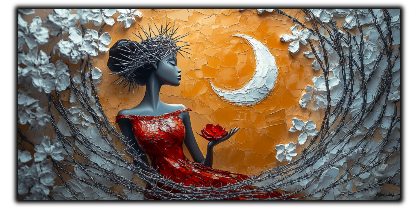 Thorned Beauty - Tablou Sticla Securizata - no16