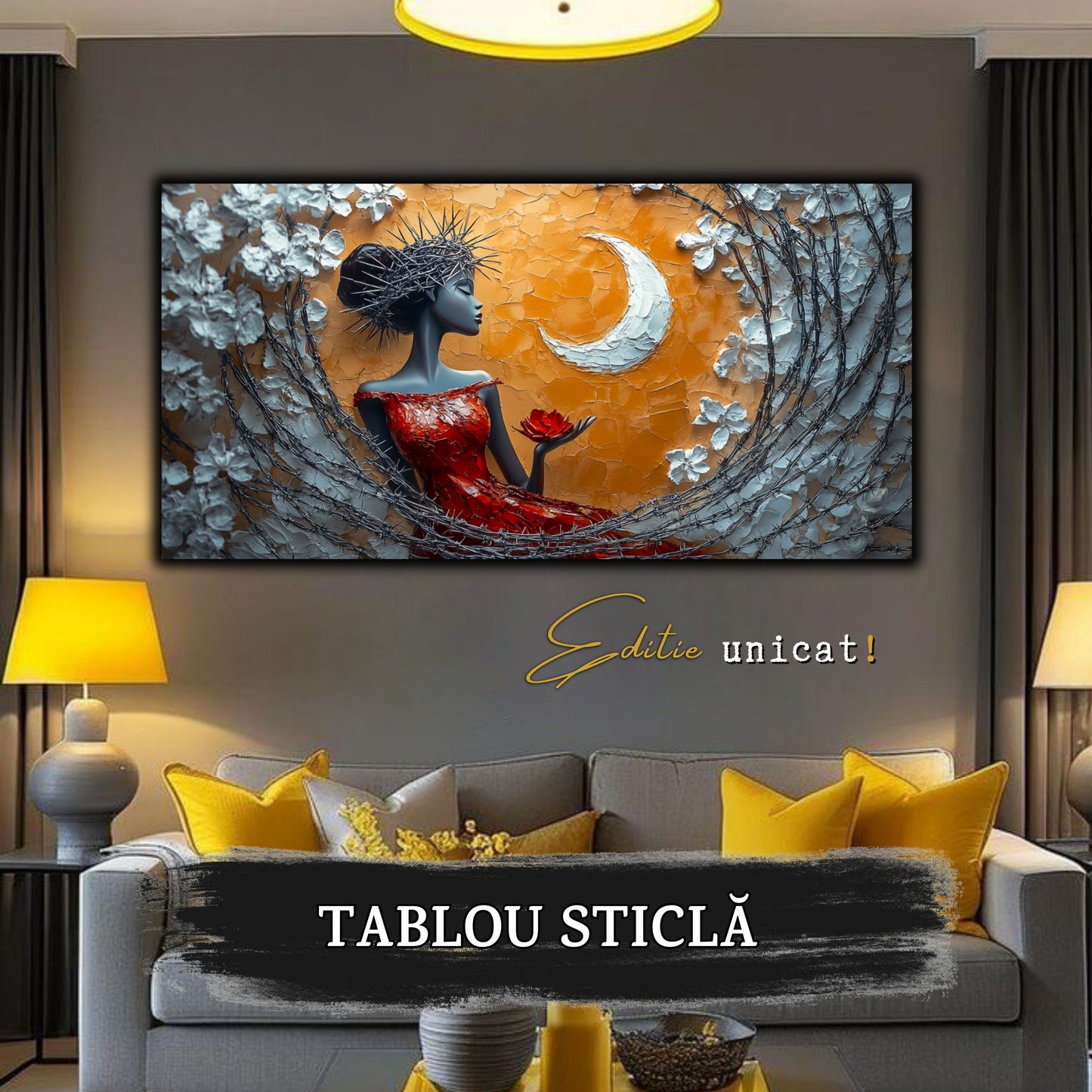 Thorned Beauty - Tablou Sticla Securizata - no16