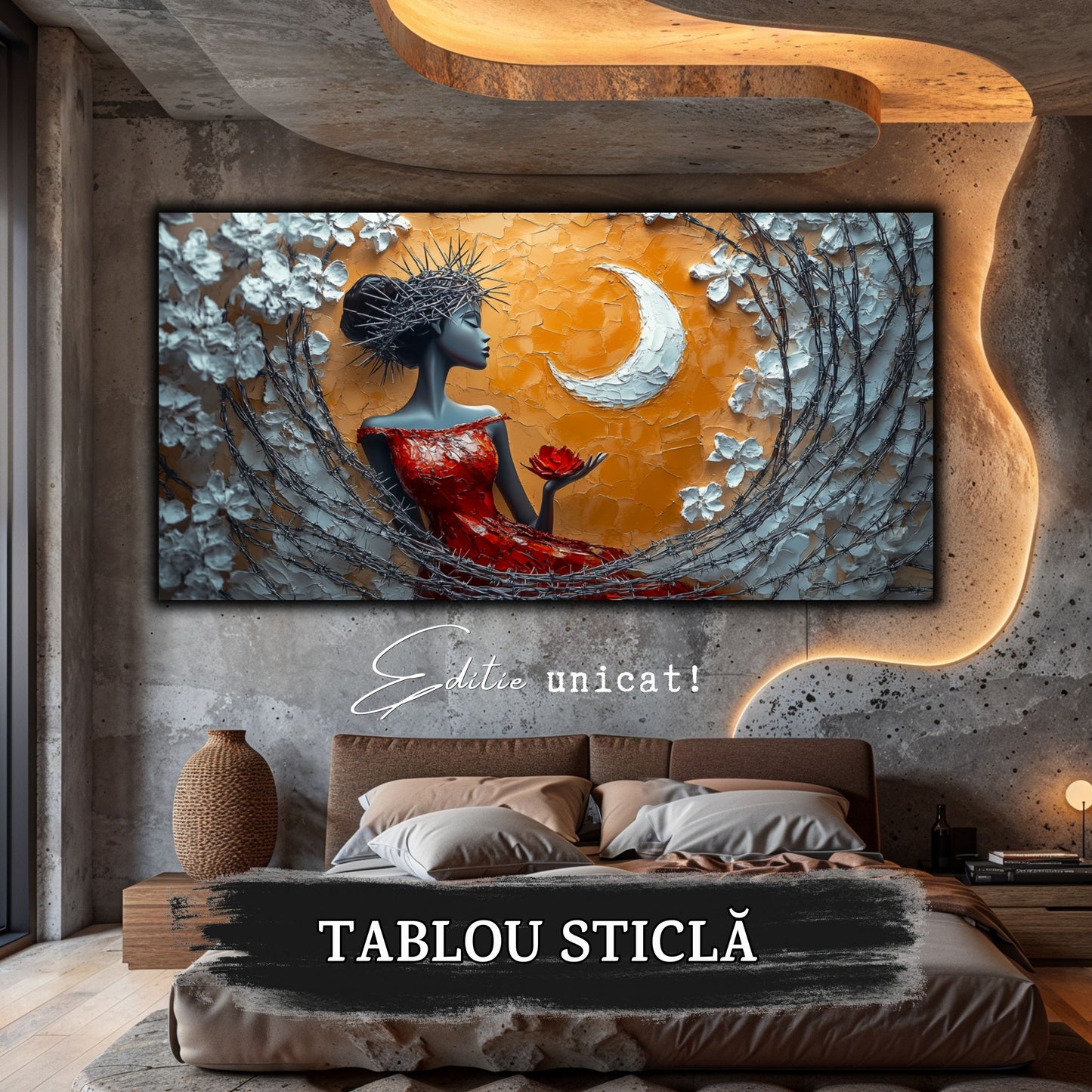 Thorned Beauty - Tablou Sticla Securizata - no16