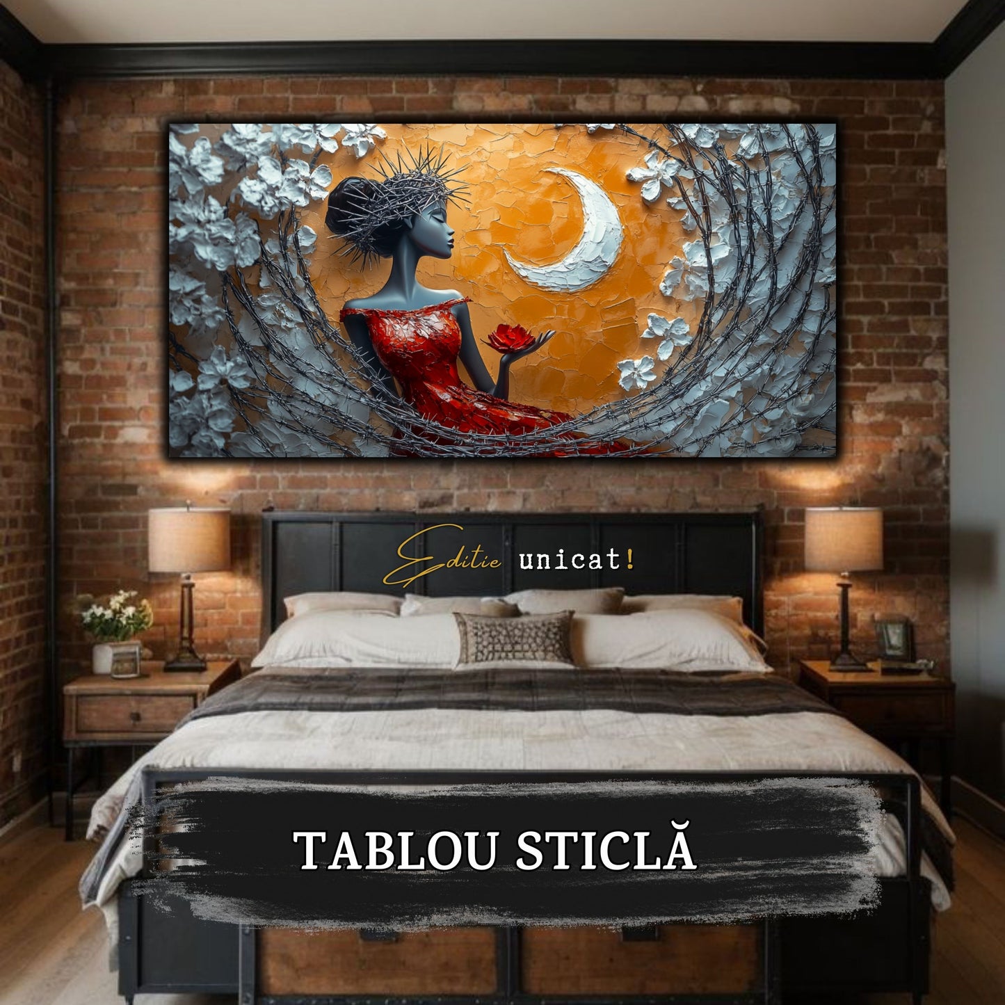 Thorned Beauty - Tablou Sticla Securizata - no16