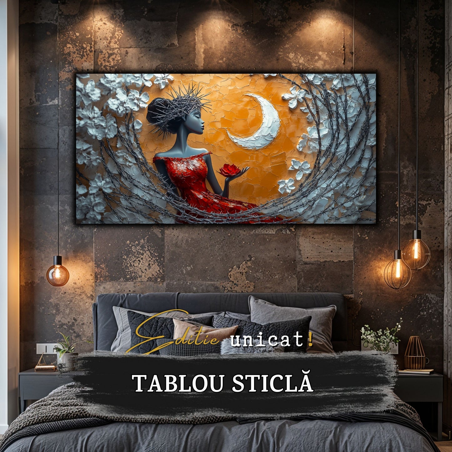 Thorned Beauty - Tablou Sticla Securizata - no16