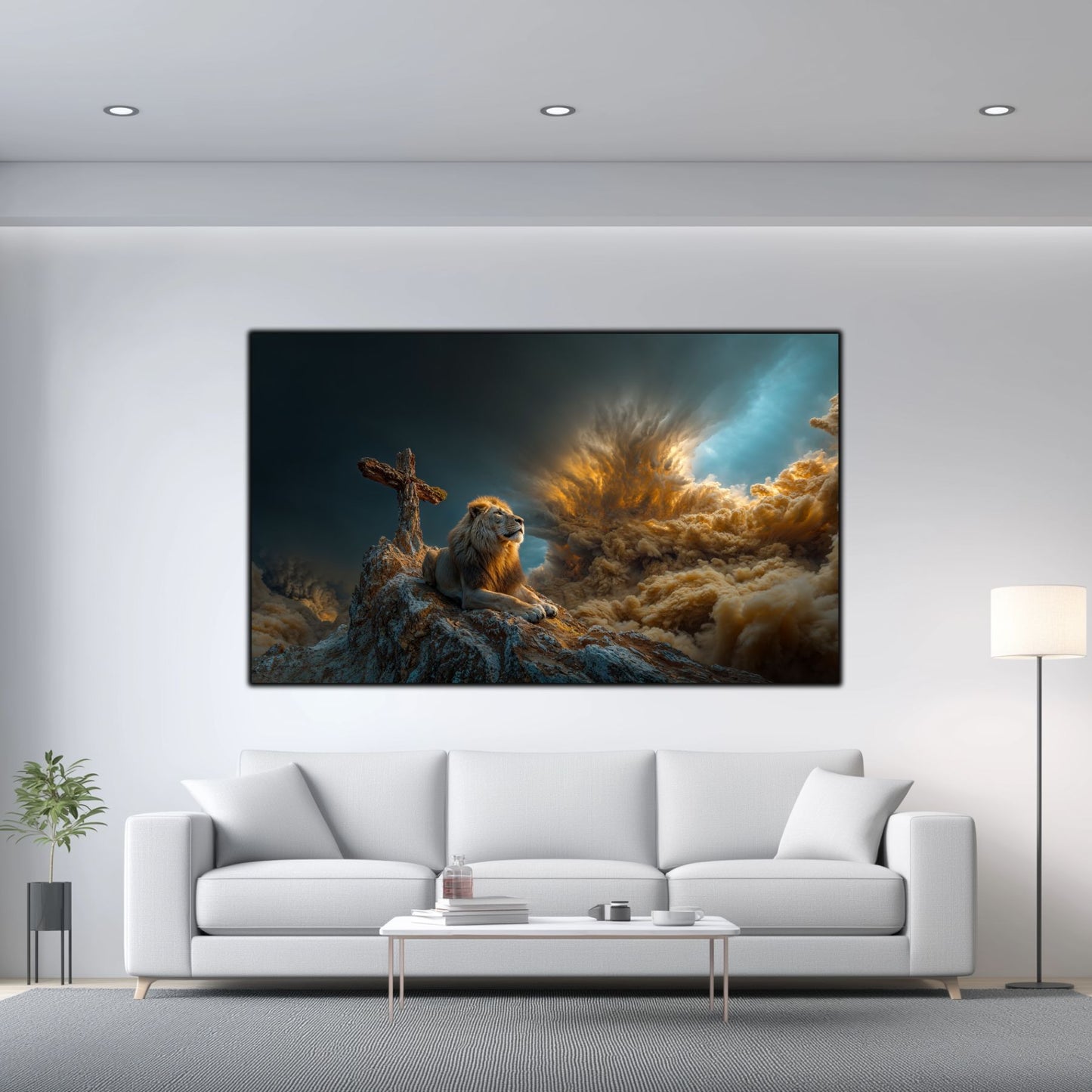 Tablou Decorativ Modern - Print UV pe Sticla - „Sacred Modernities” - No01