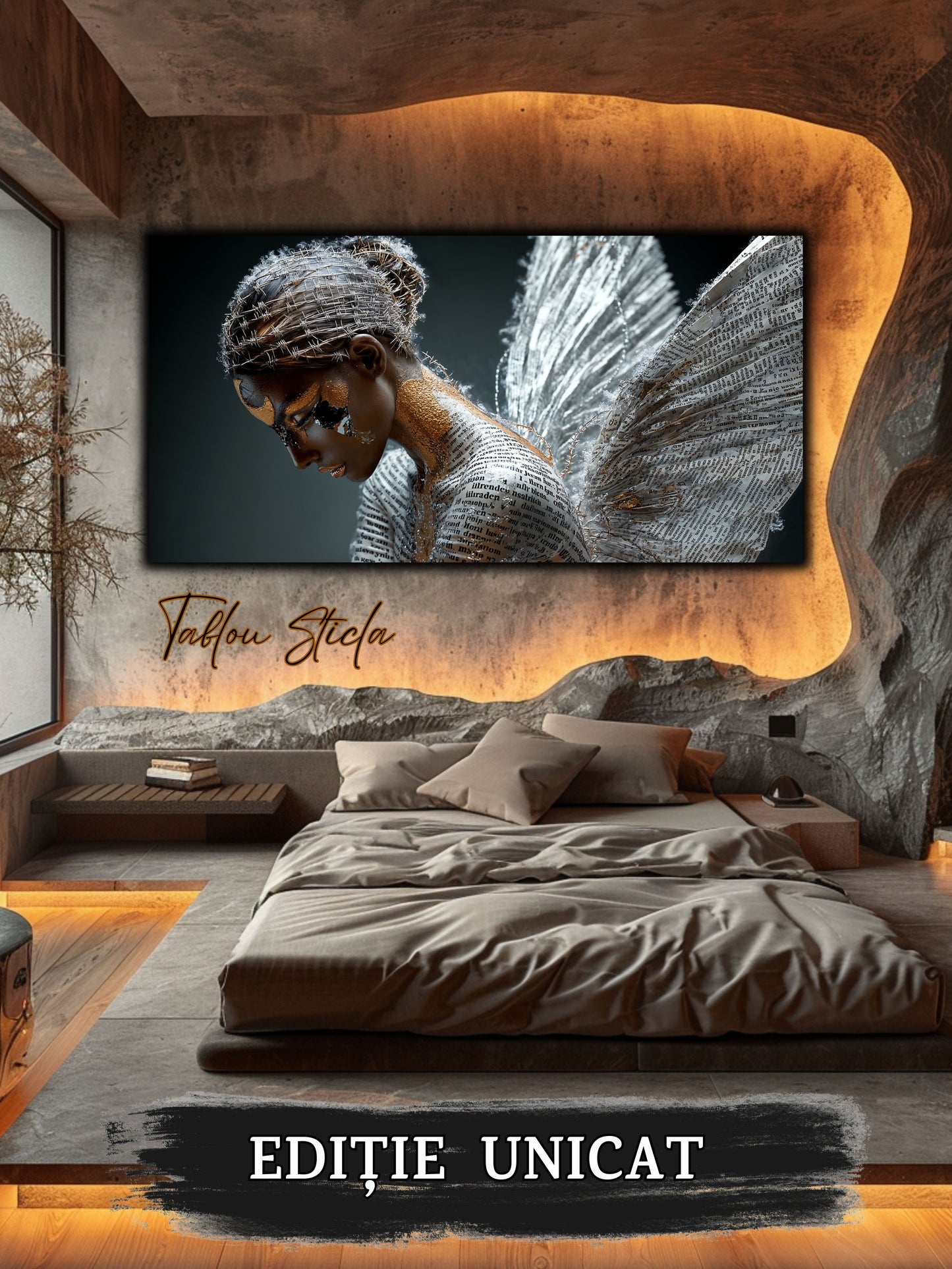 Tablou pe sticlă securizată – unicat - Silent Shatter 06