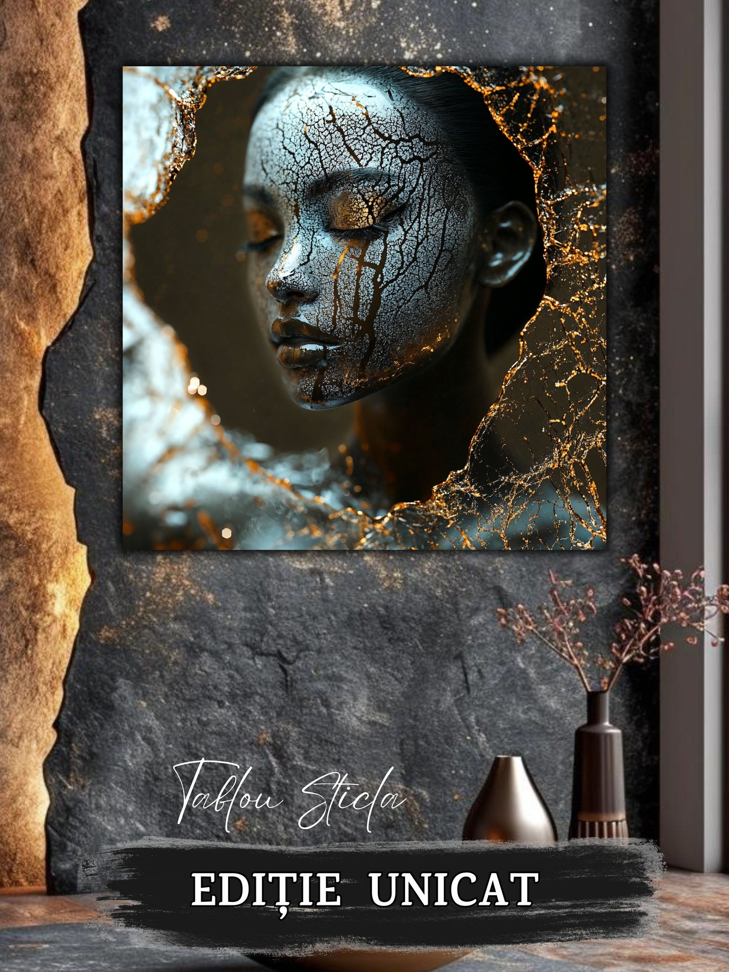 Liquid dream 03 - Tablou Unicat pe Sticla