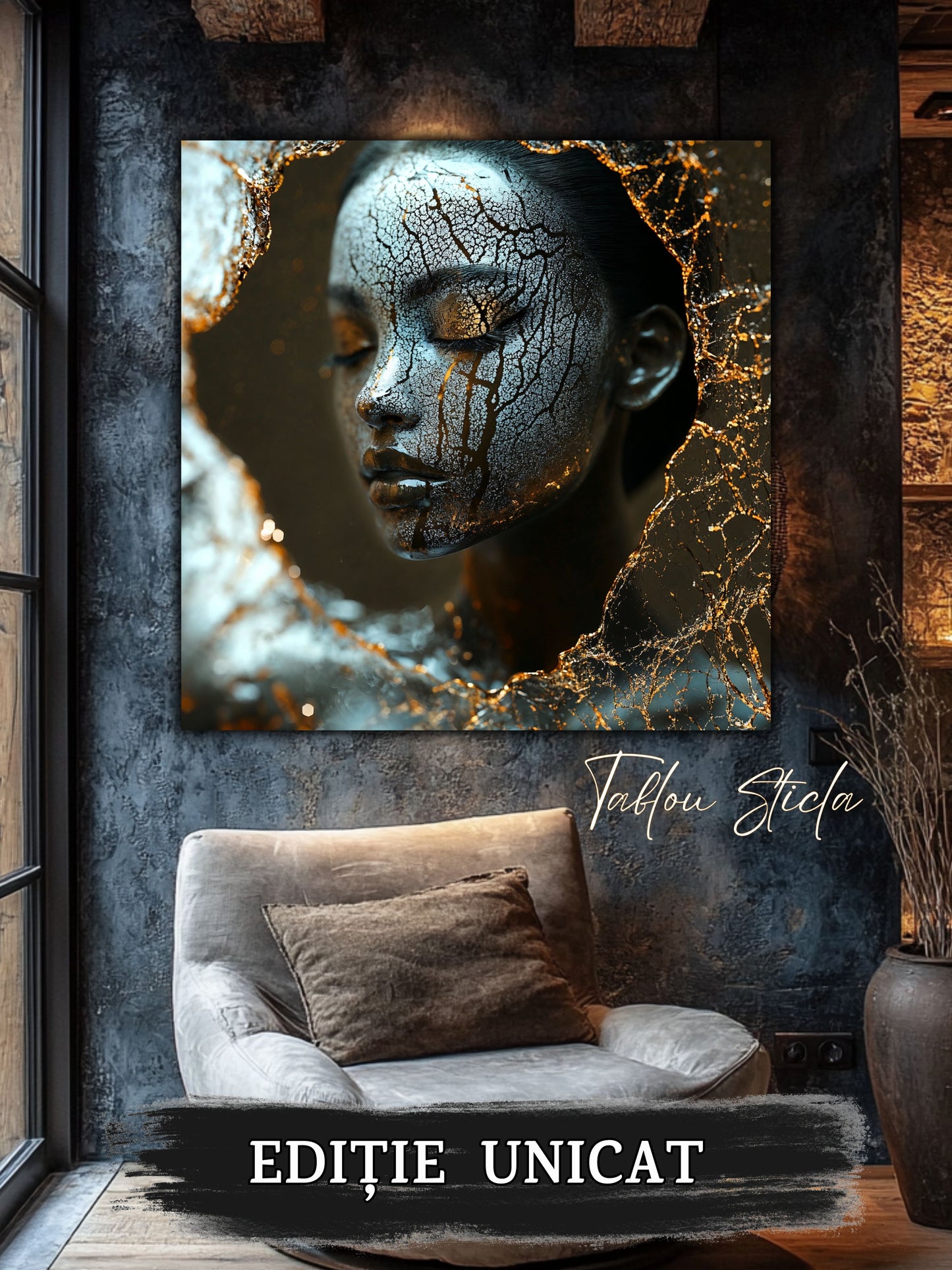 Liquid dream 03 - Tablou Unicat pe Sticla