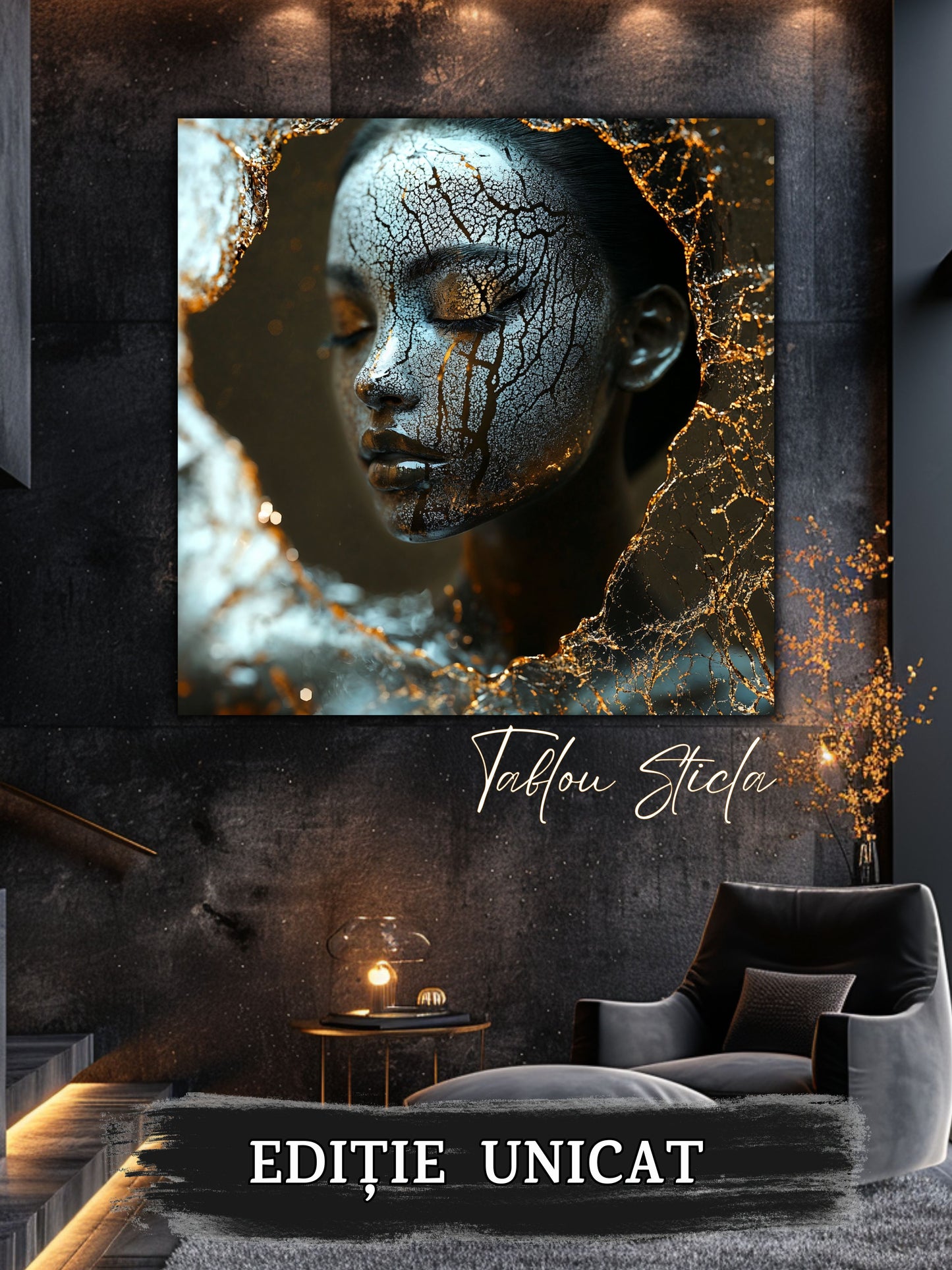 Liquid dream 03 - Tablou Unicat pe Sticla